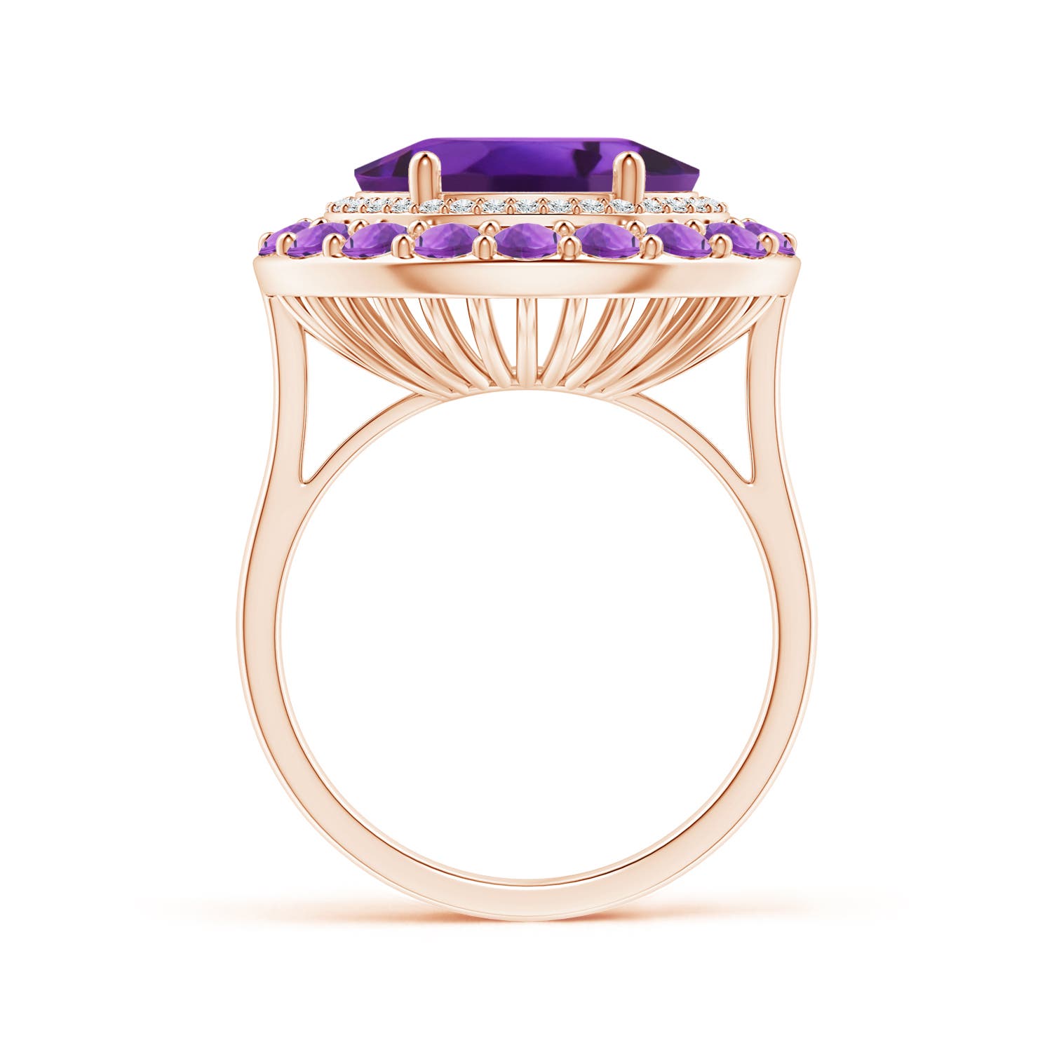 AAAA - Amethyst / 5.55 CT / 14 KT Rose Gold