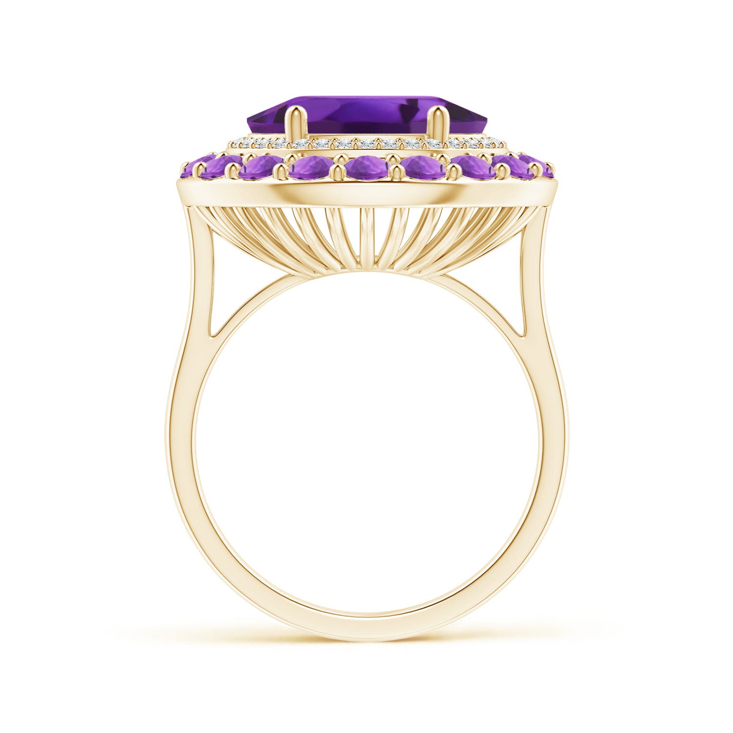 AAAA - Amethyst / 5.55 CT / 14 KT Yellow Gold