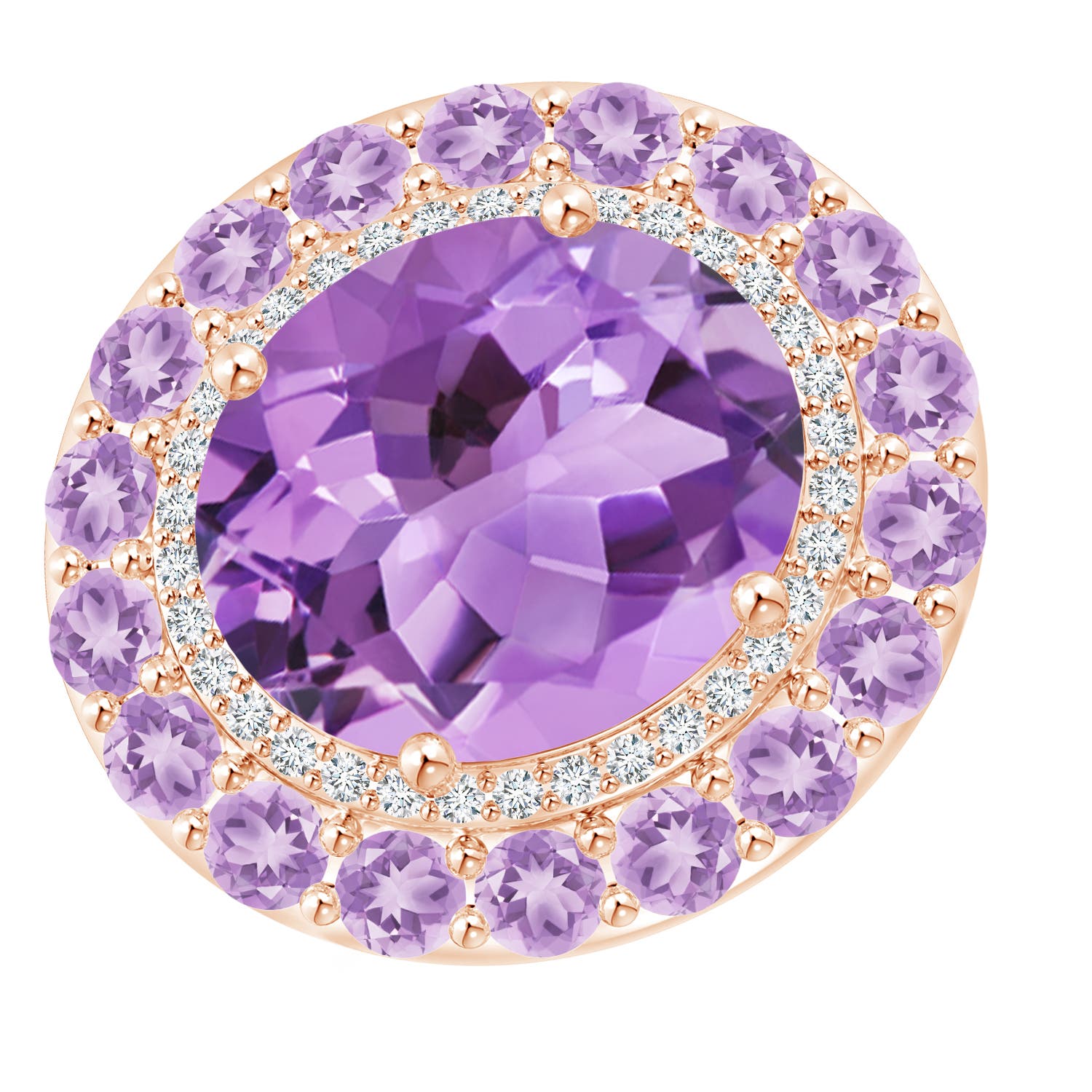 A - Amethyst / 8.52 CT / 14 KT Rose Gold