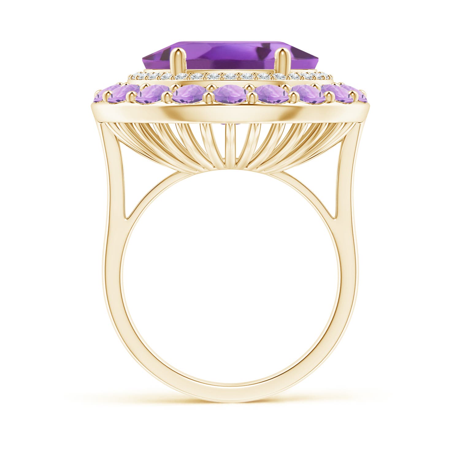 A - Amethyst / 8.52 CT / 14 KT Yellow Gold