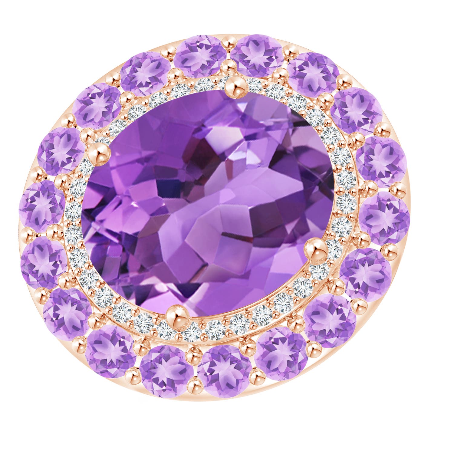 AA - Amethyst / 8.52 CT / 14 KT Rose Gold