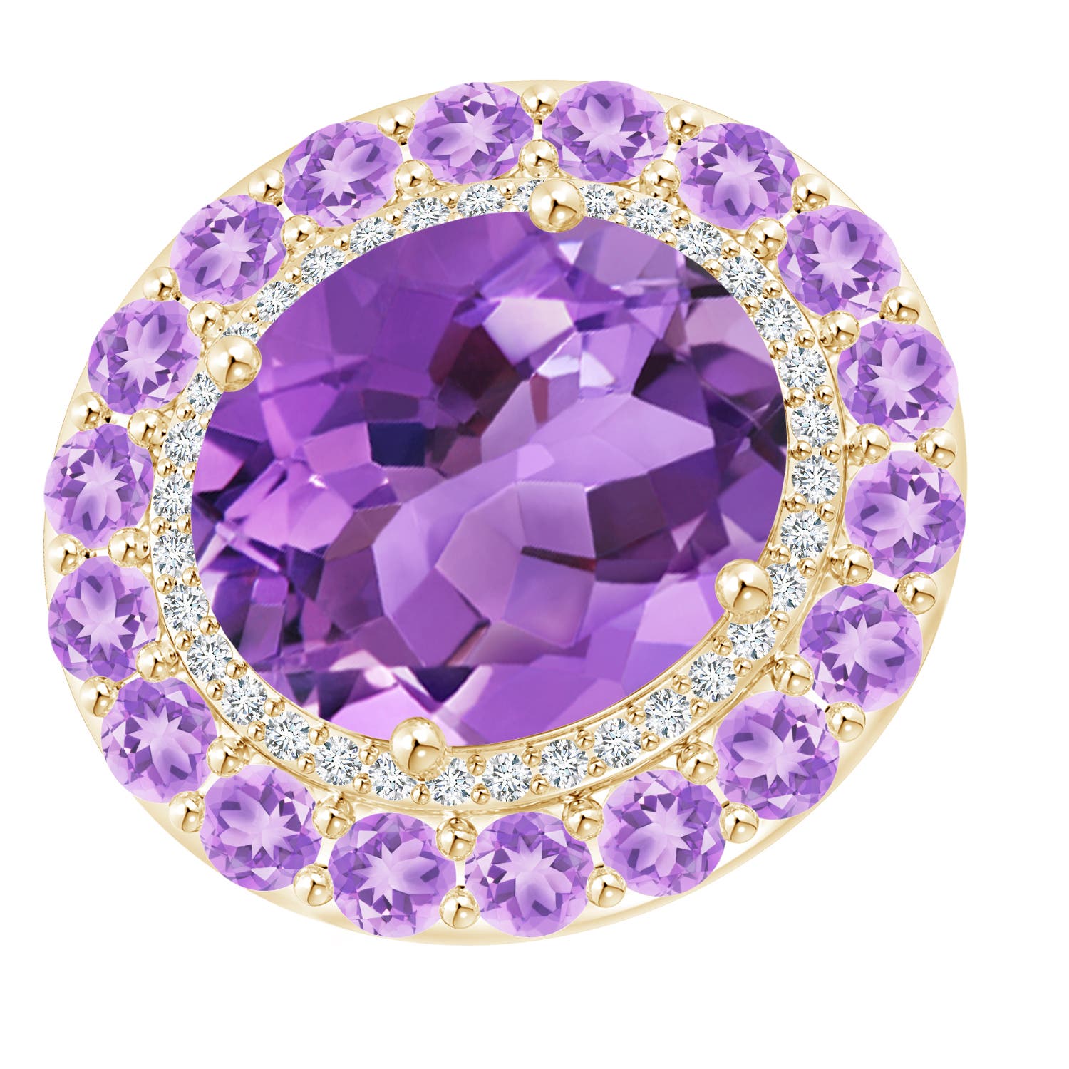 AA - Amethyst / 8.52 CT / 14 KT Yellow Gold