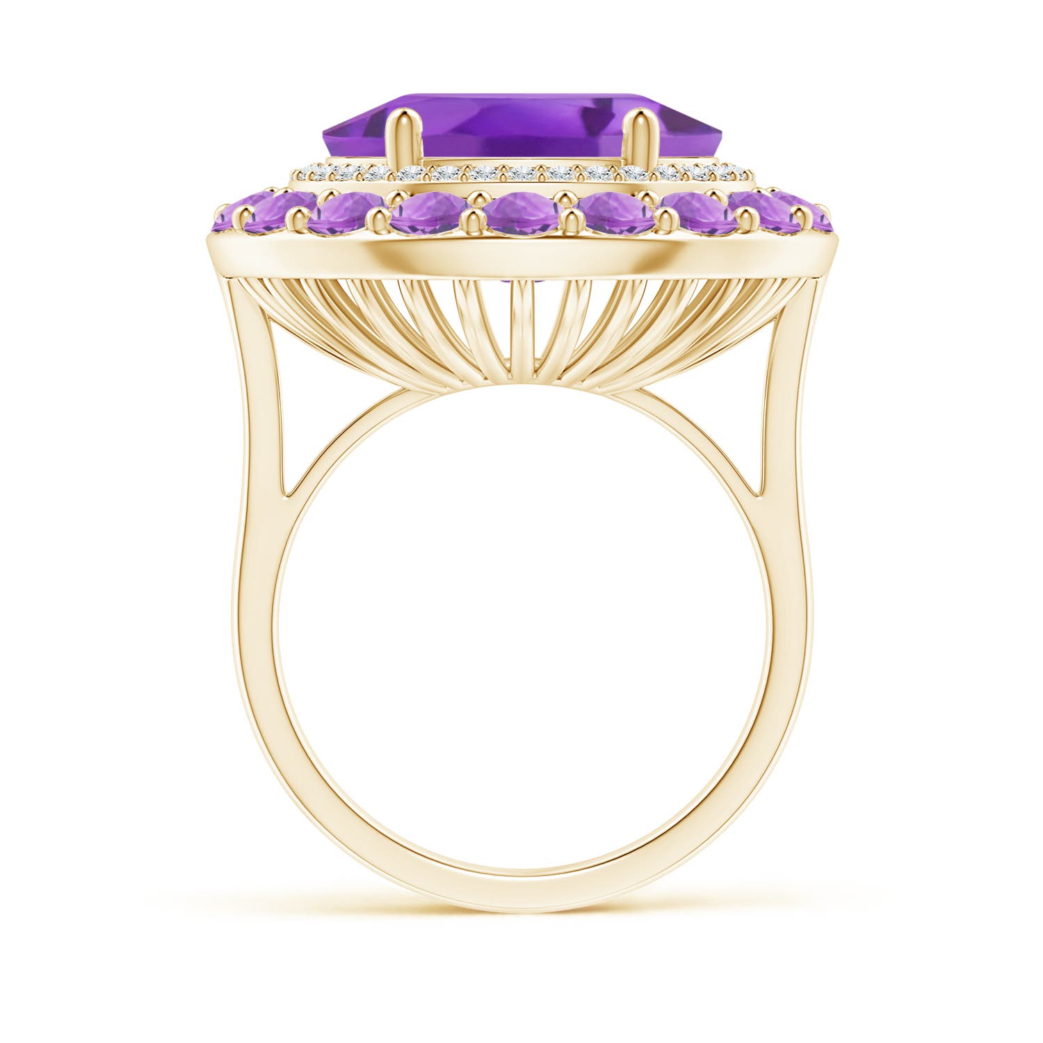 AA - Amethyst / 8.52 CT / 14 KT Yellow Gold