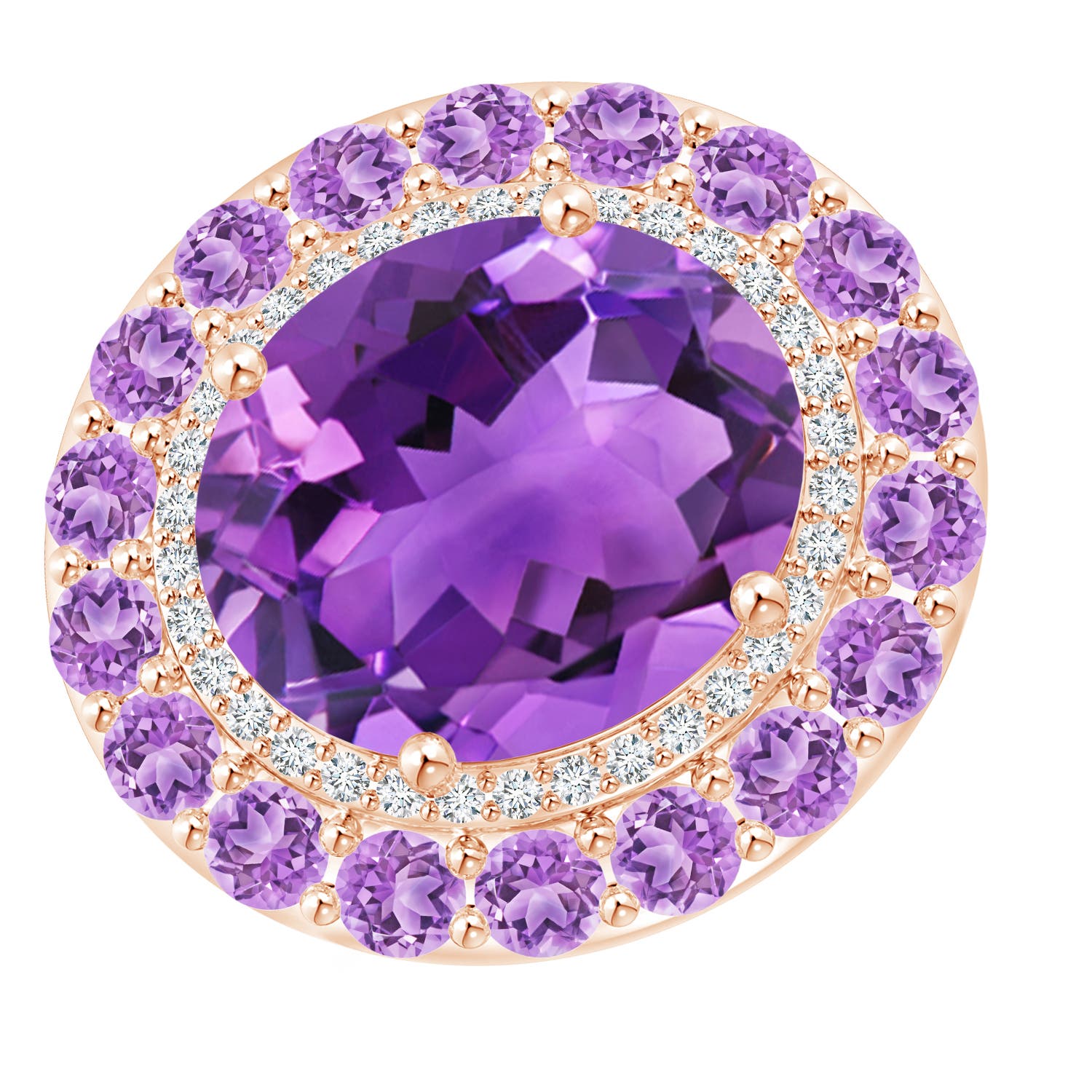 AAA - Amethyst / 8.52 CT / 14 KT Rose Gold