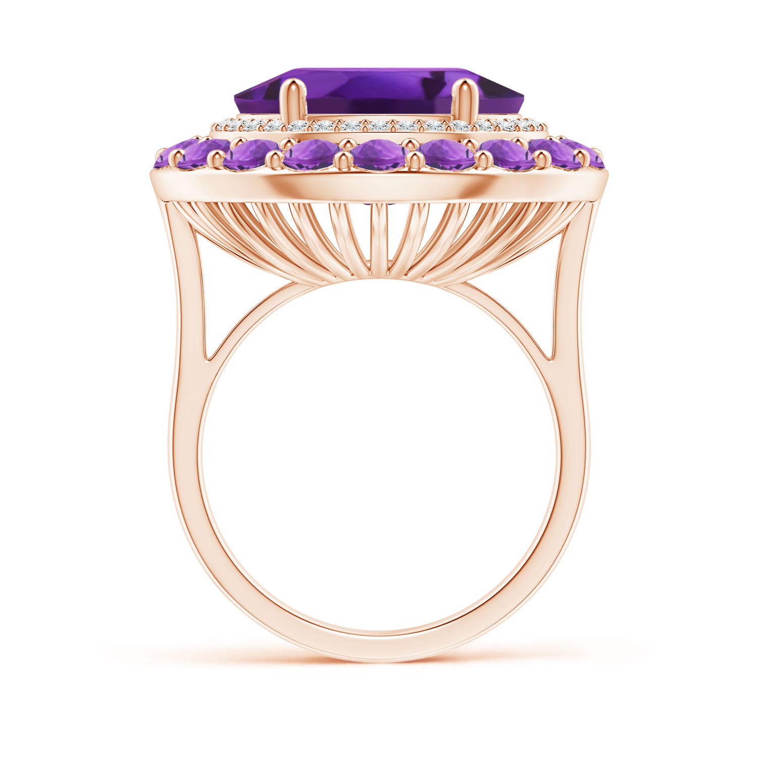 AAAA - Amethyst / 8.52 CT / 14 KT Rose Gold