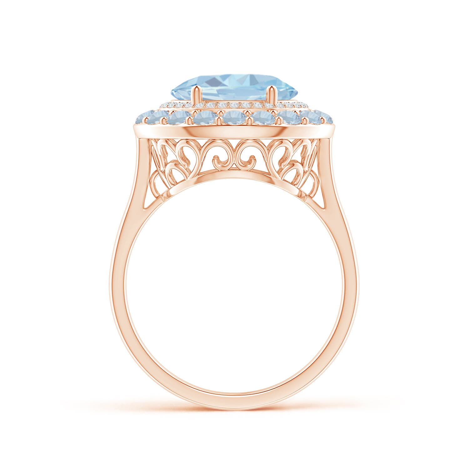 A - Aquamarine / 2.84 CT / 14 KT Rose Gold