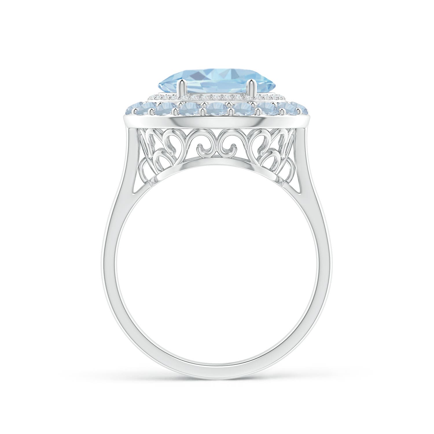 A - Aquamarine / 2.84 CT / 14 KT White Gold