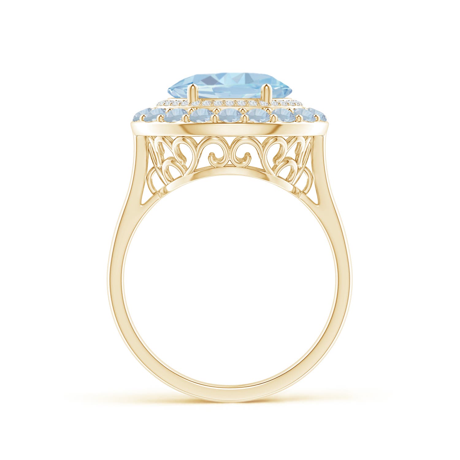 A - Aquamarine / 2.84 CT / 14 KT Yellow Gold