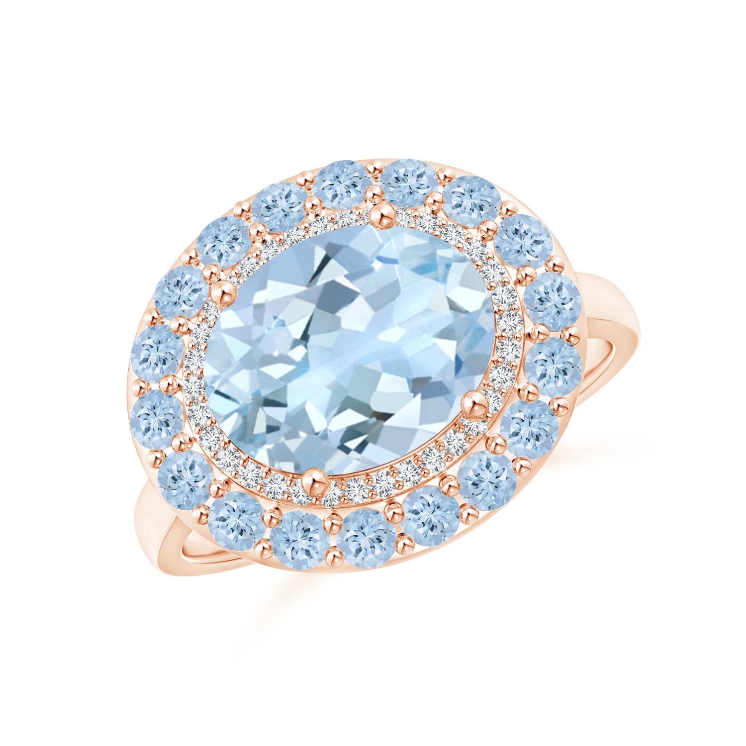 AA - Aquamarine / 2.84 CT / 14 KT Rose Gold