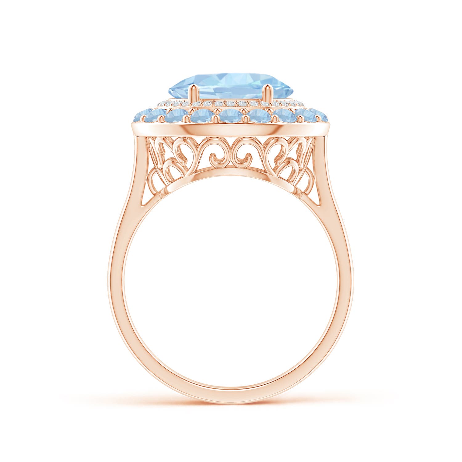 AA - Aquamarine / 2.84 CT / 14 KT Rose Gold