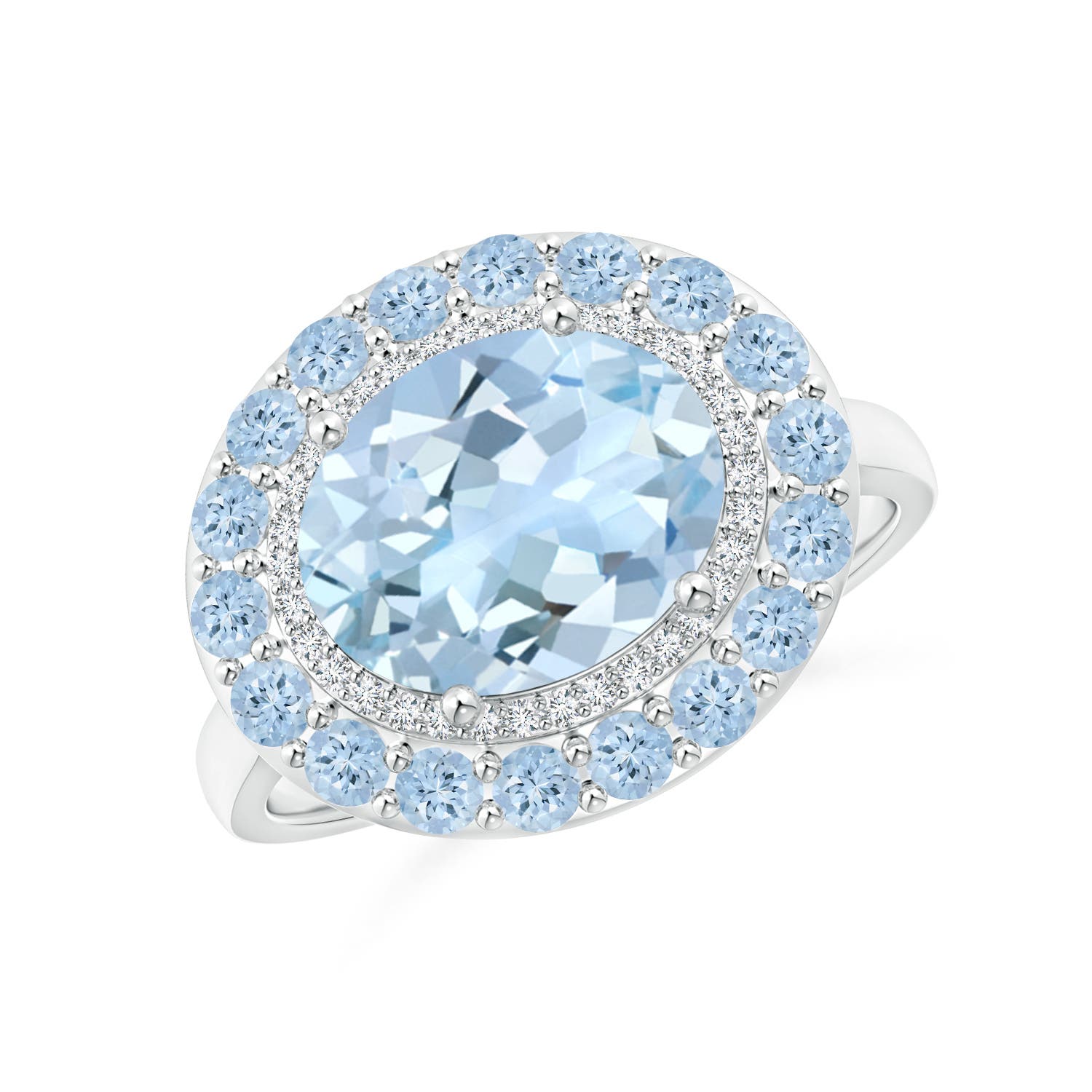 AA - Aquamarine / 2.84 CT / 14 KT White Gold