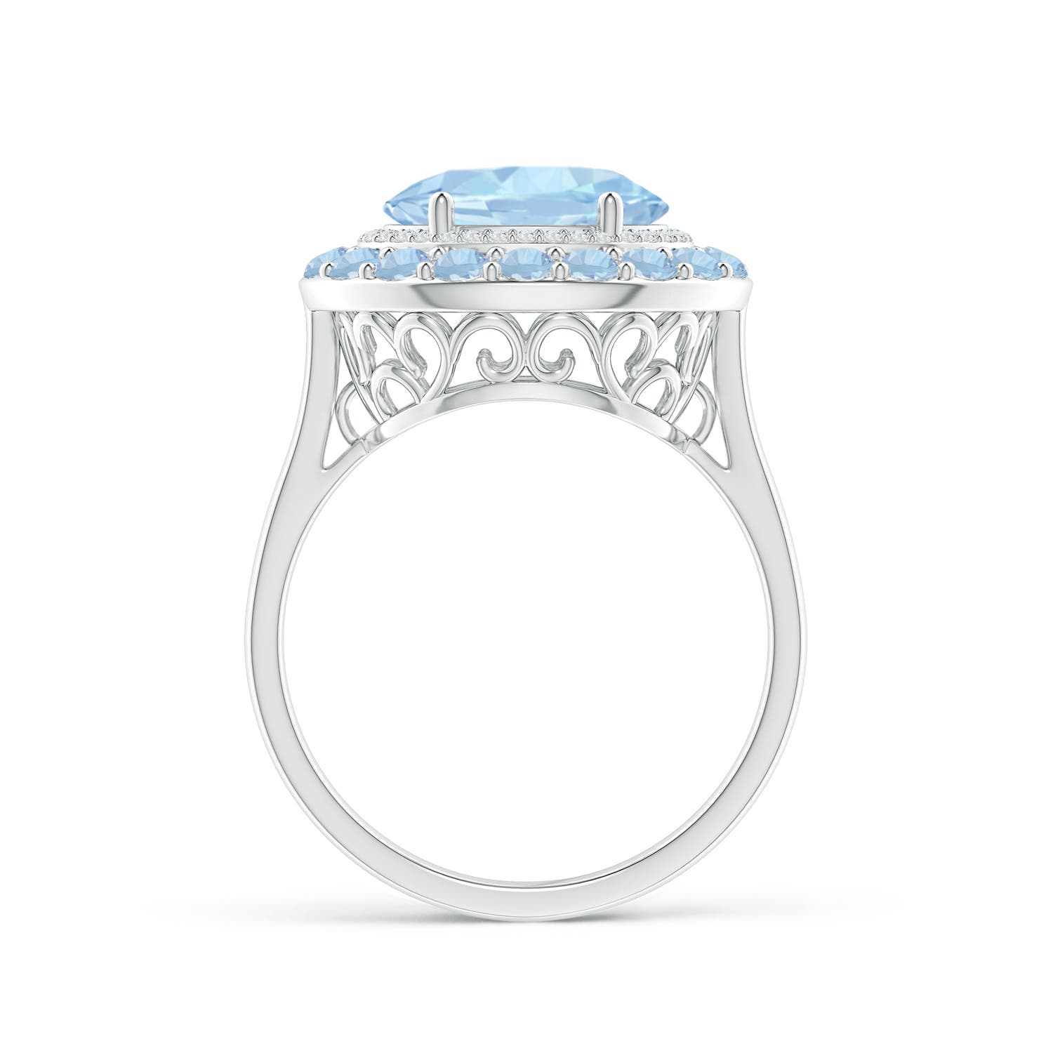 AA - Aquamarine / 2.84 CT / 14 KT White Gold