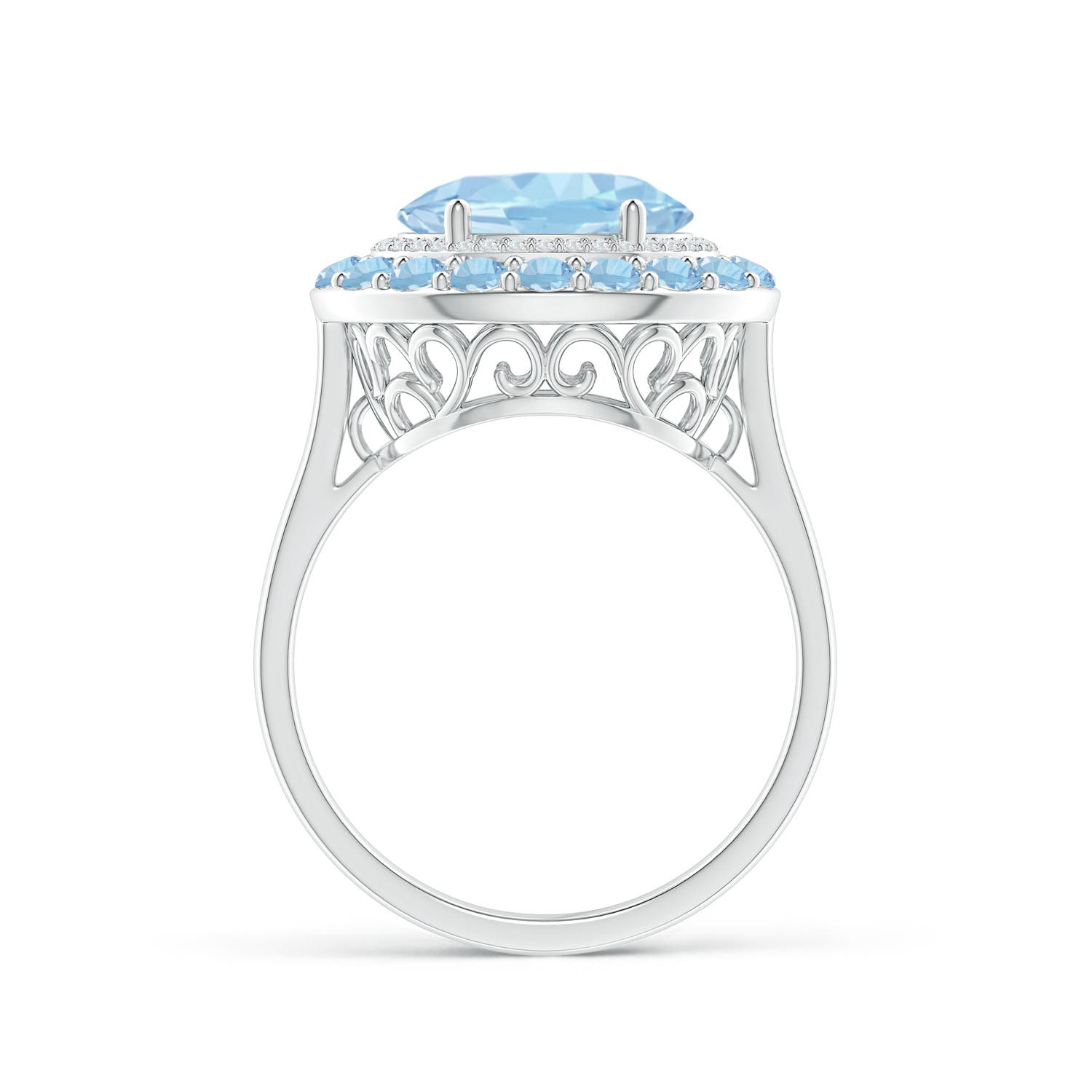 AAA - Aquamarine / 2.84 CT / 14 KT White Gold