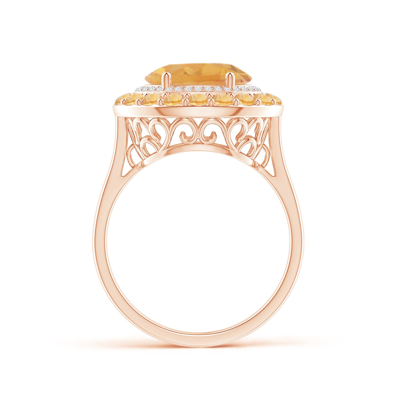 A - Citrine / 3.32 CT / 14 KT Rose Gold