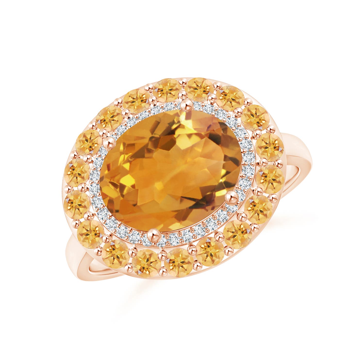 AA - Citrine / 3.32 CT / 14 KT Rose Gold