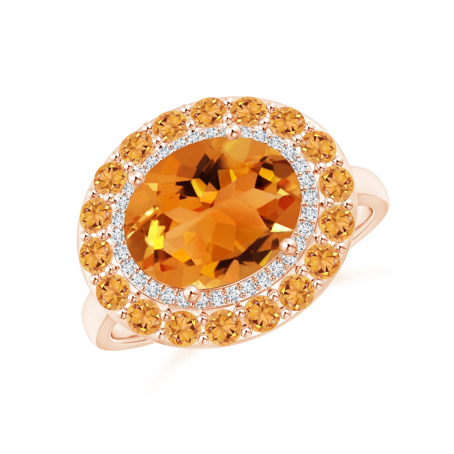 AAA - Citrine / 3.32 CT / 14 KT Rose Gold