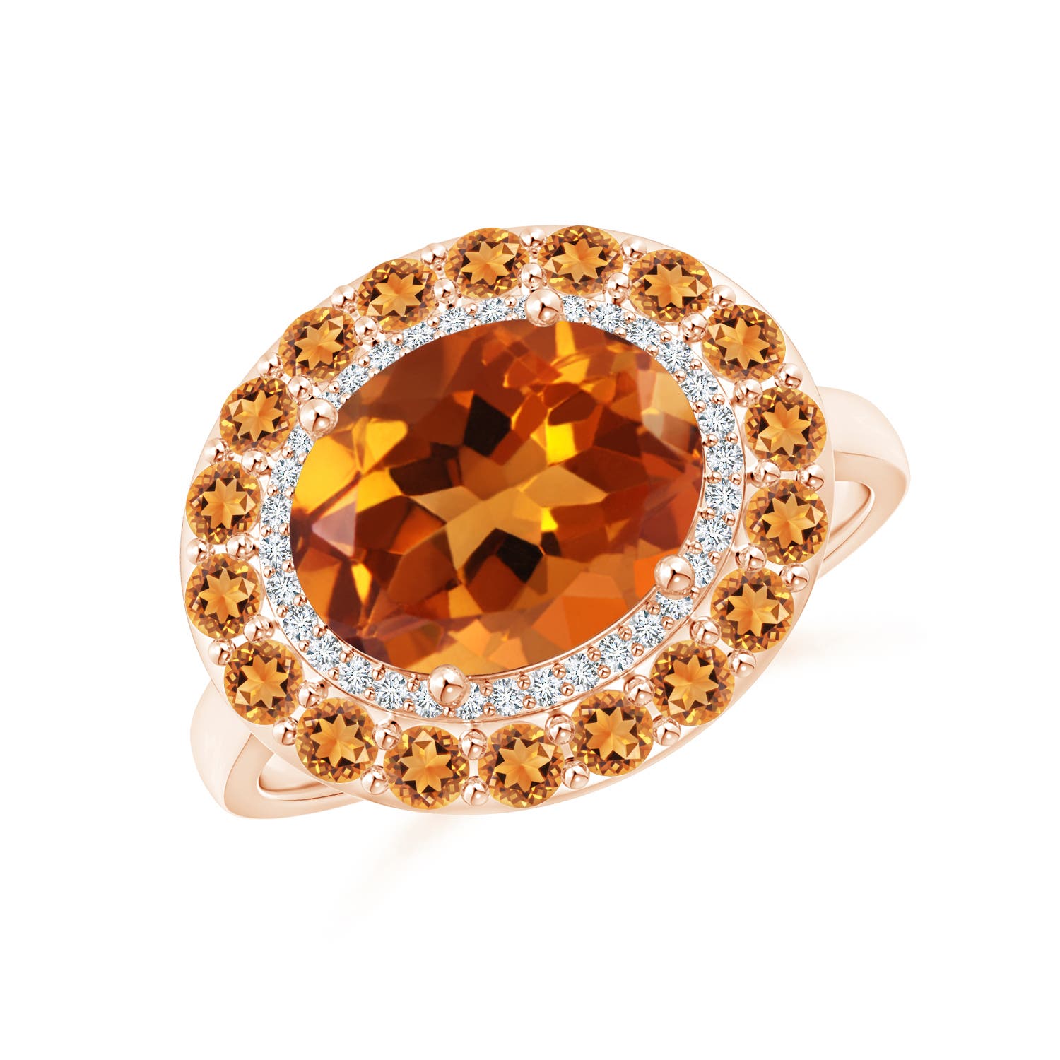 AAAA - Citrine / 3.32 CT / 14 KT Rose Gold