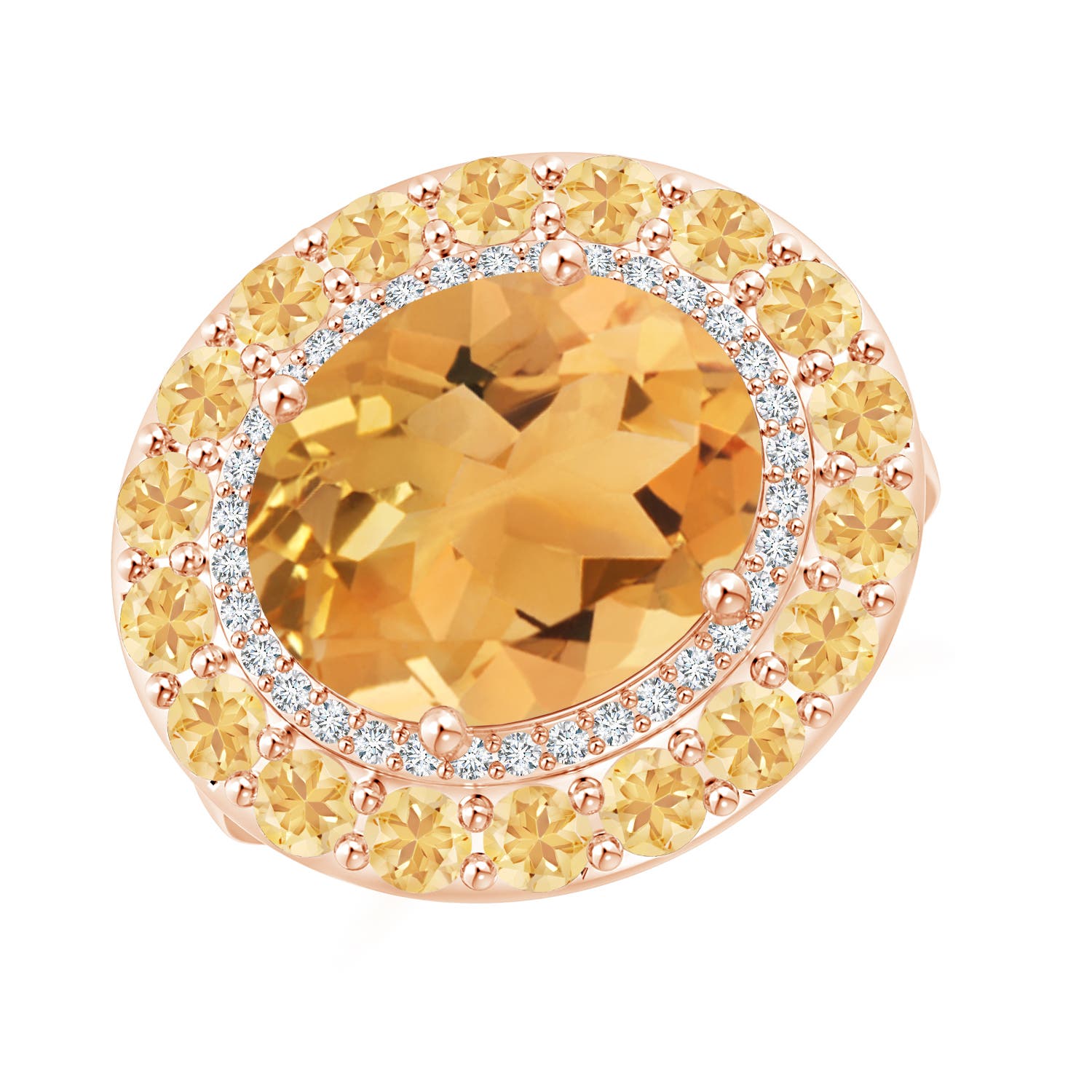 A - Citrine / 5.35 CT / 14 KT Rose Gold