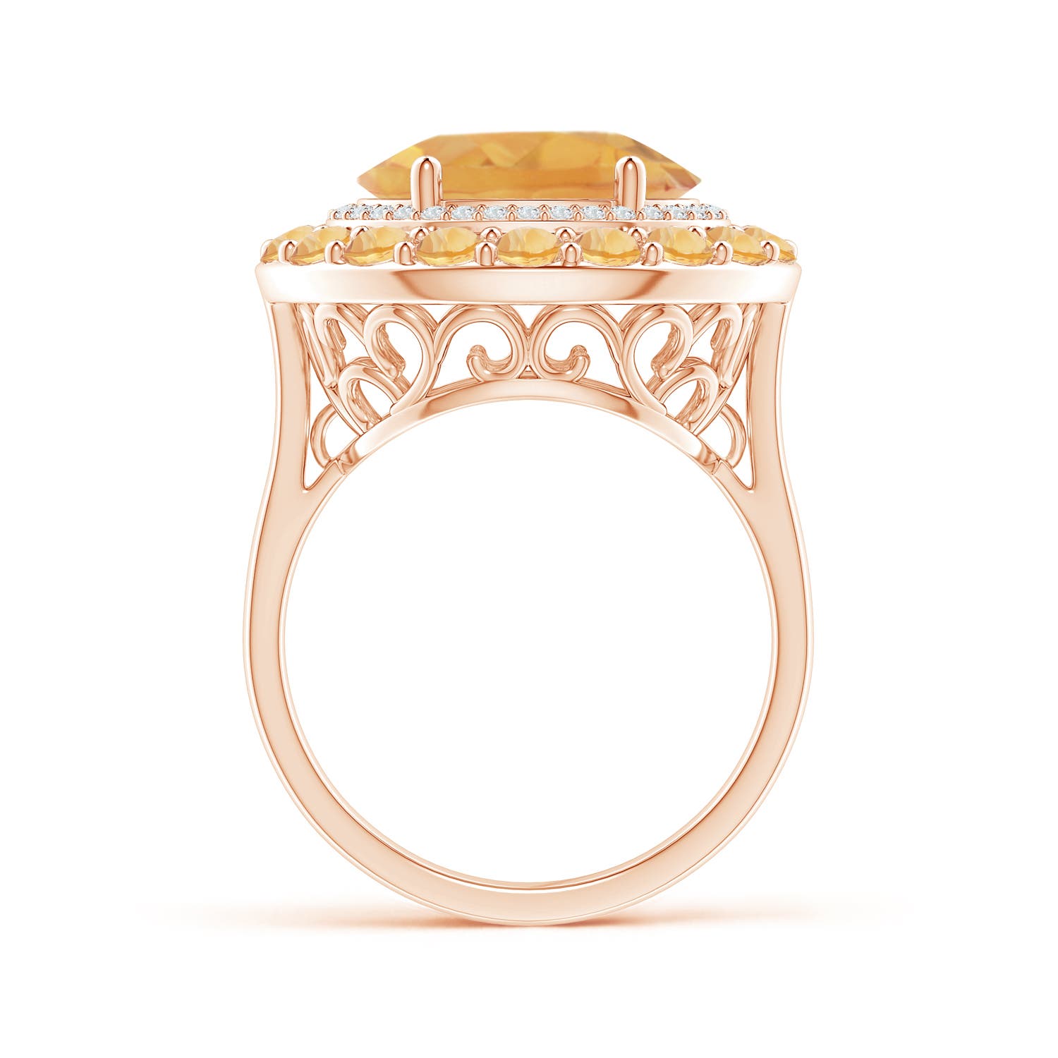 A - Citrine / 5.35 CT / 14 KT Rose Gold