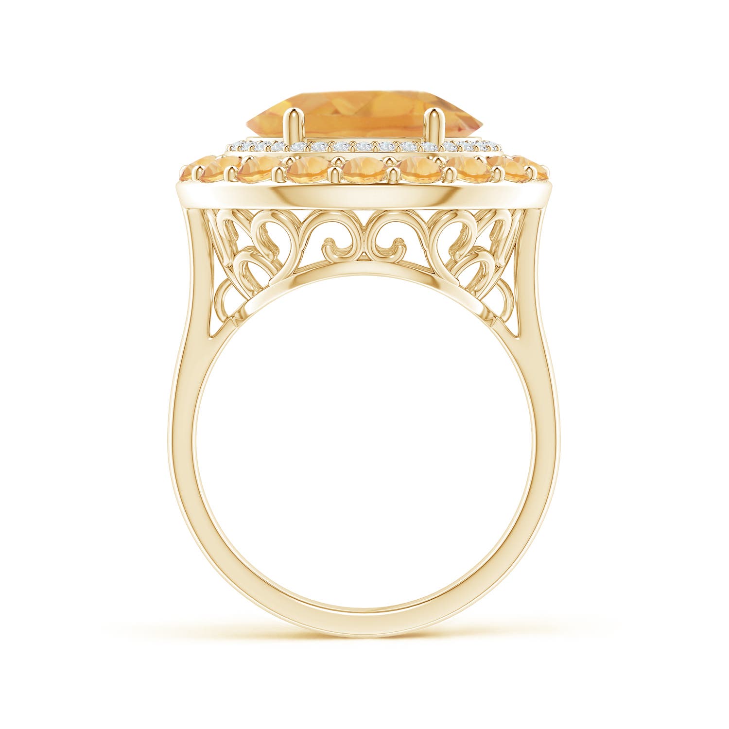 A - Citrine / 5.35 CT / 14 KT Yellow Gold