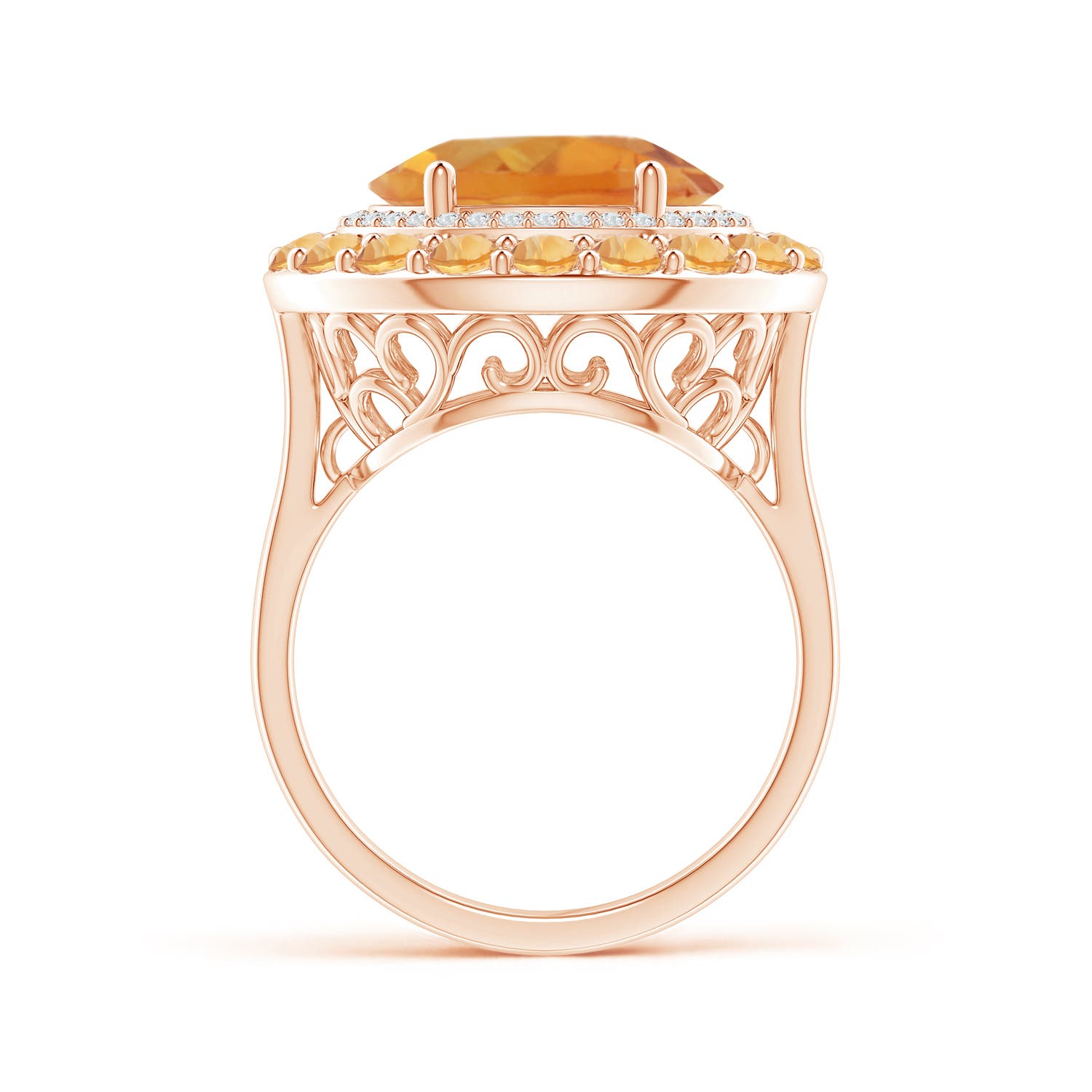 AA - Citrine / 5.35 CT / 14 KT Rose Gold