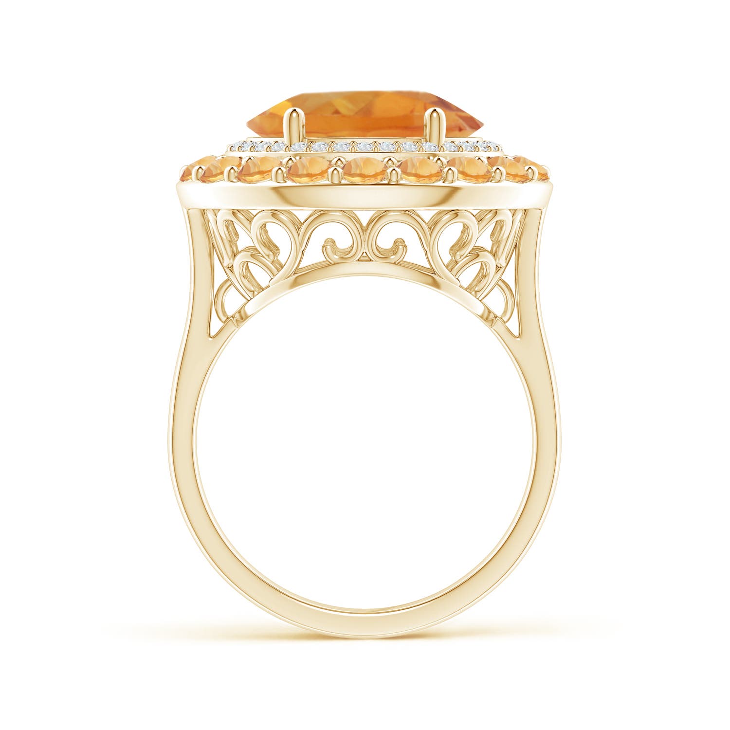 AA - Citrine / 5.35 CT / 14 KT Yellow Gold