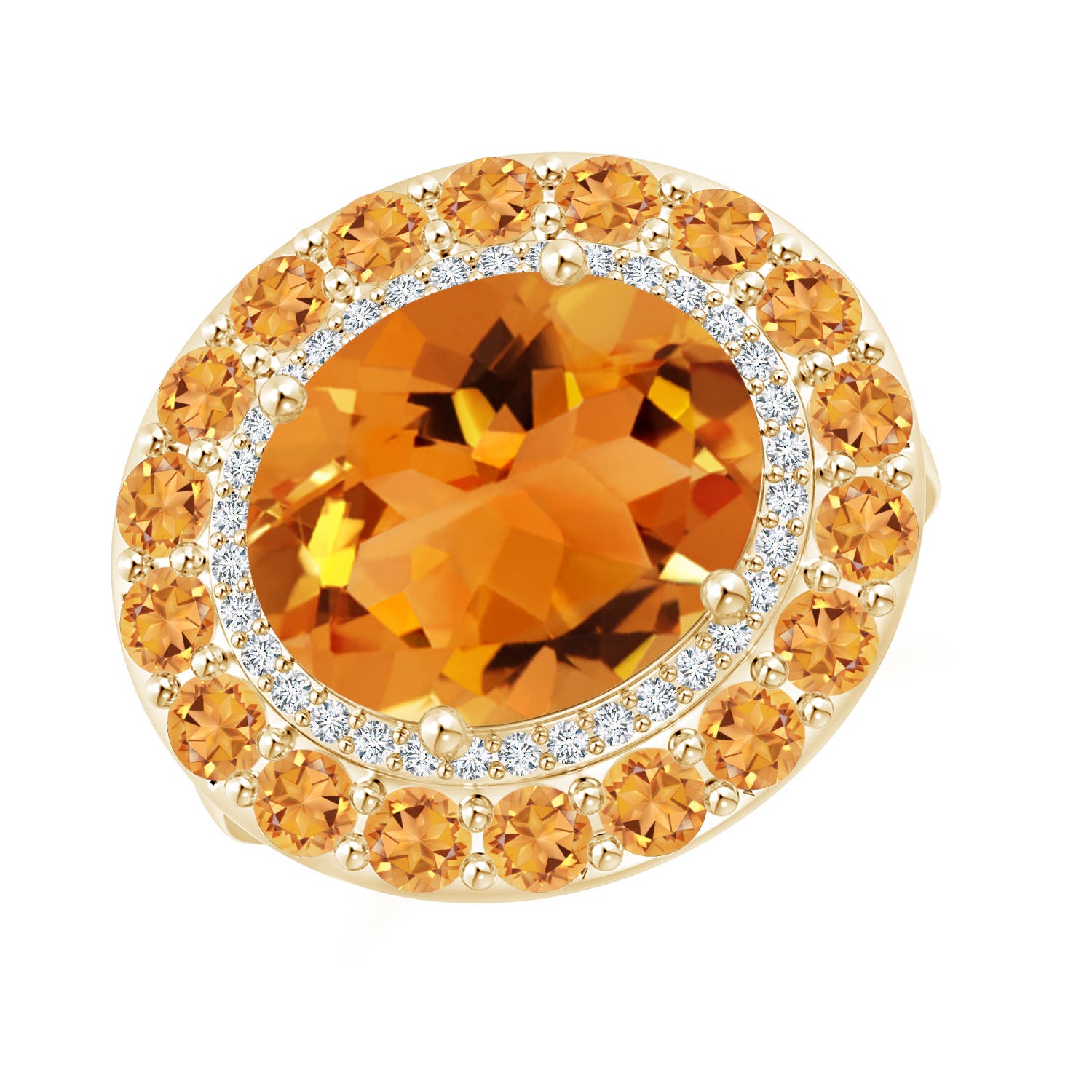 AAA - Citrine / 5.35 CT / 14 KT Yellow Gold