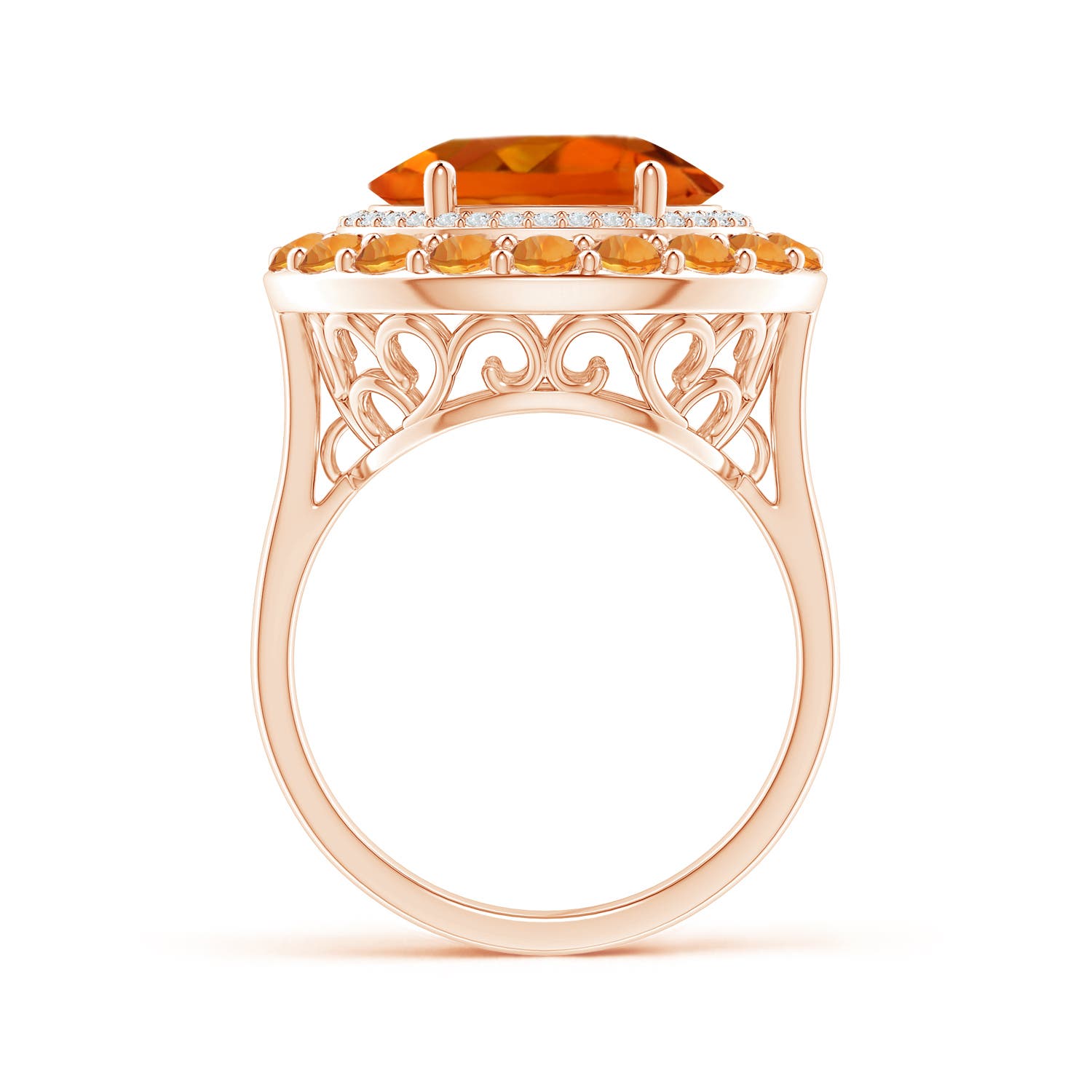 AAAA - Citrine / 5.35 CT / 14 KT Rose Gold