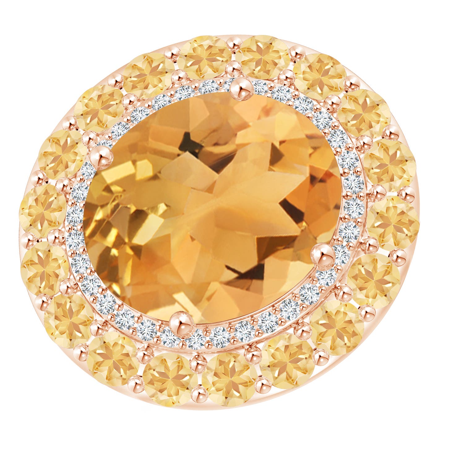 A - Citrine / 8.52 CT / 14 KT Rose Gold