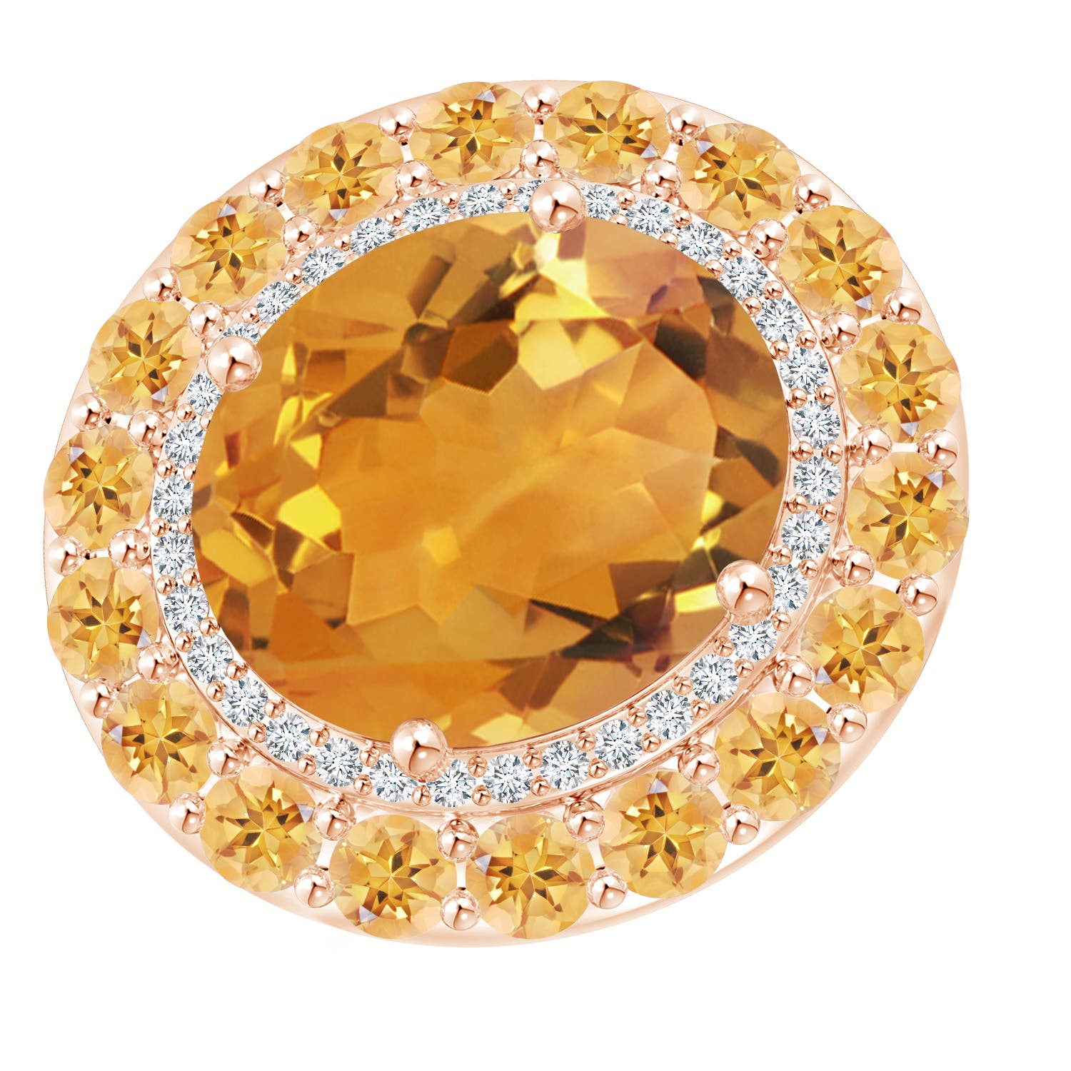 AA - Citrine / 8.52 CT / 14 KT Rose Gold