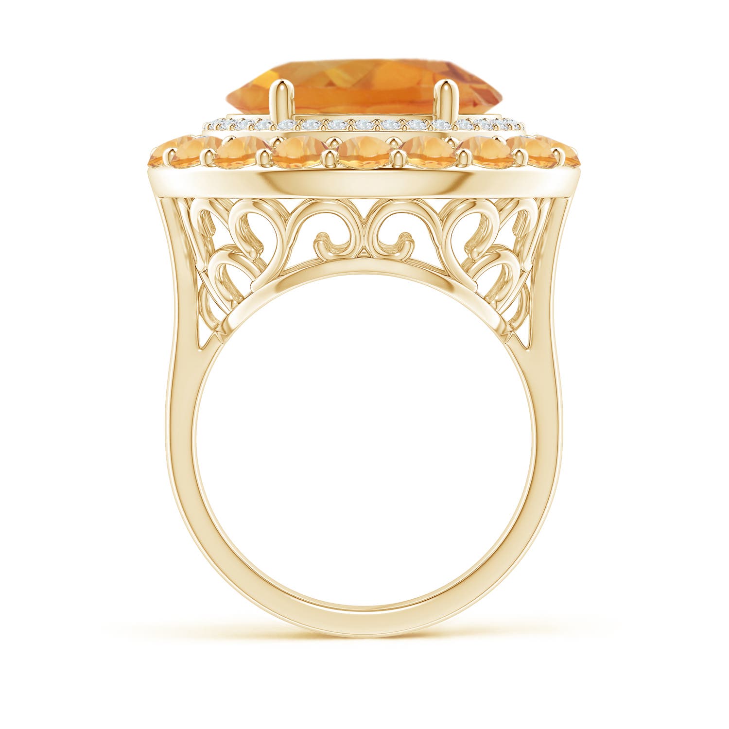 AA - Citrine / 8.52 CT / 14 KT Yellow Gold