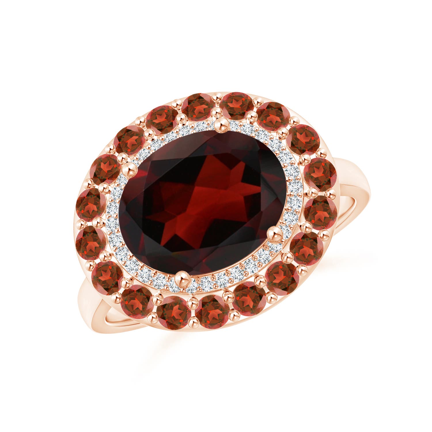 AA - Garnet / 3.77 CT / 14 KT Rose Gold