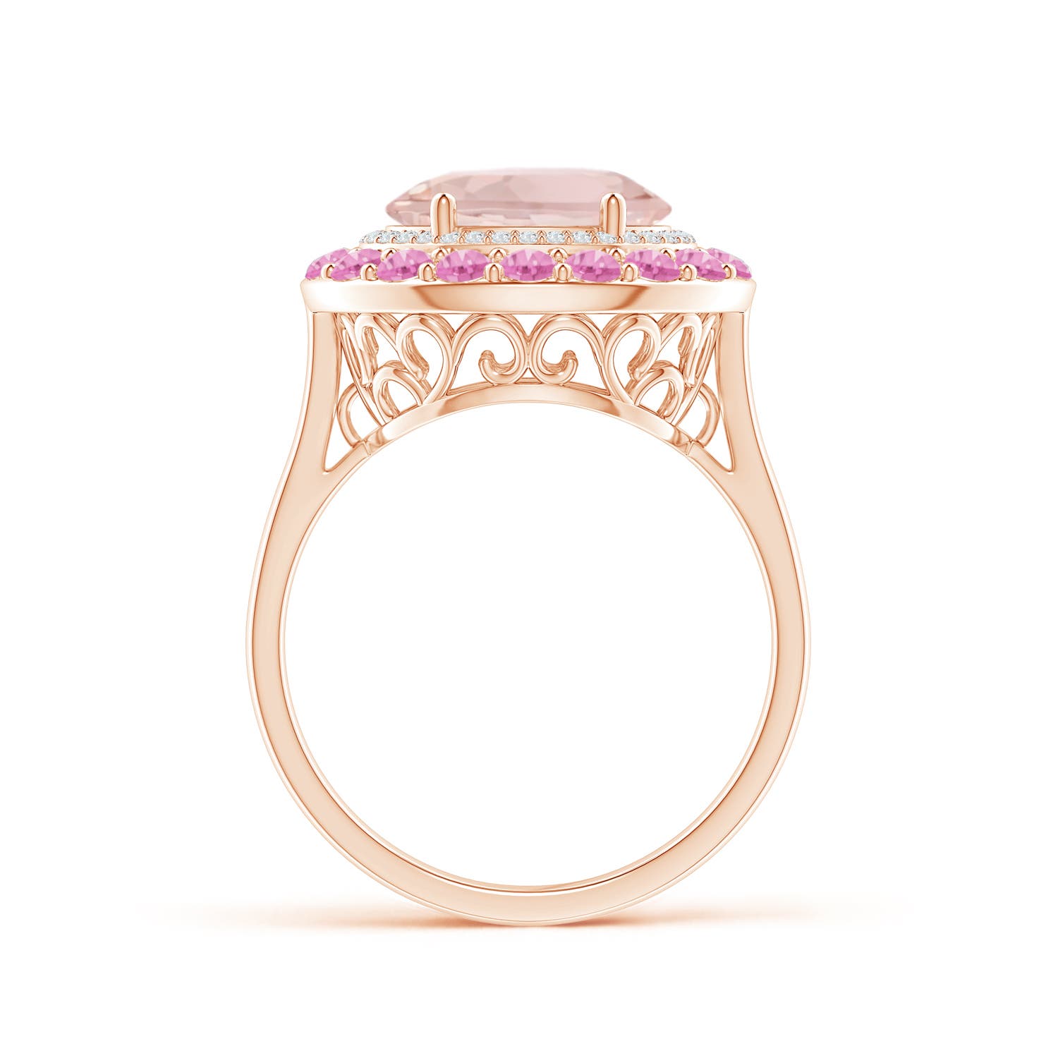 A - Morganite / 3.32 CT / 14 KT Rose Gold