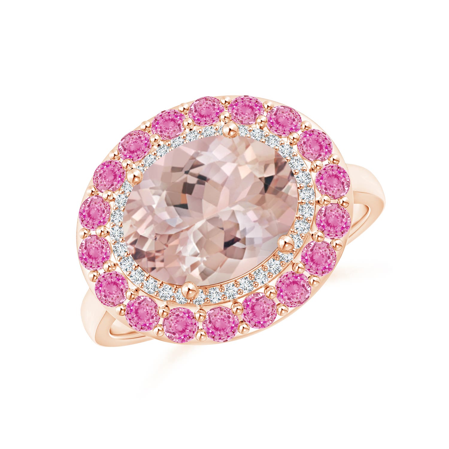 AA - Morganite / 3.32 CT / 14 KT Rose Gold