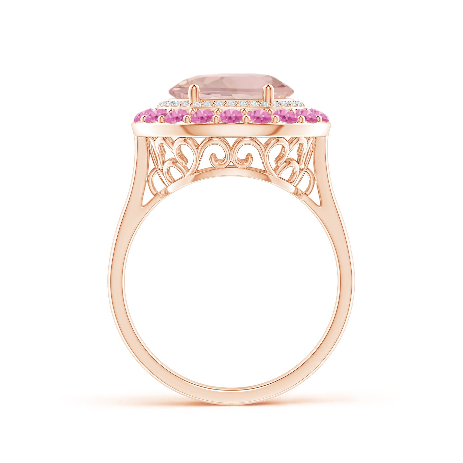 AA - Morganite / 3.32 CT / 14 KT Rose Gold