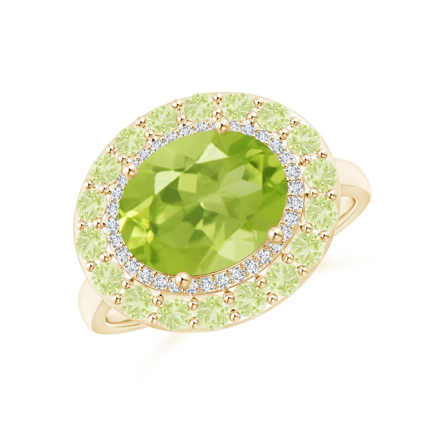 AA - Peridot / 3.42 CT / 14 KT Yellow Gold