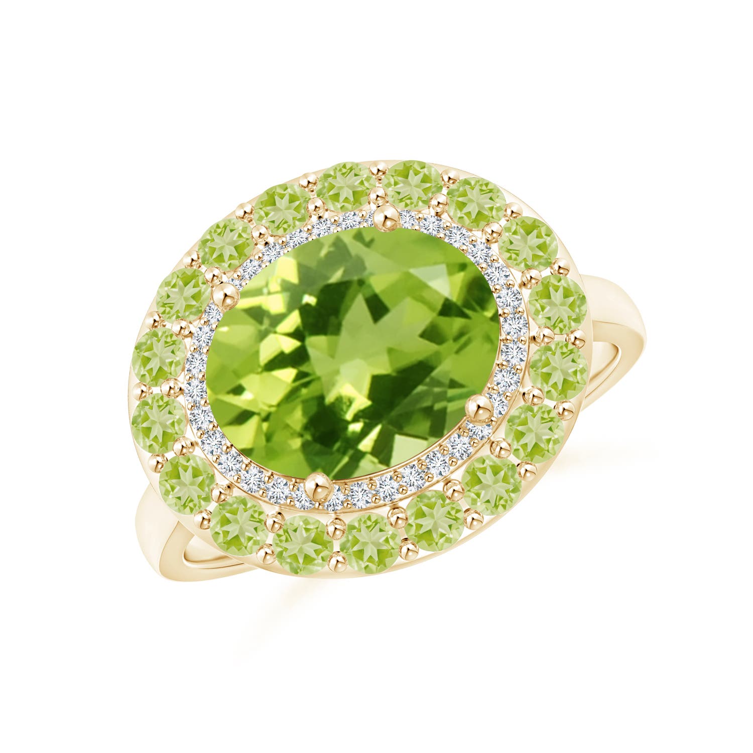 AAA - Peridot / 3.42 CT / 14 KT Yellow Gold