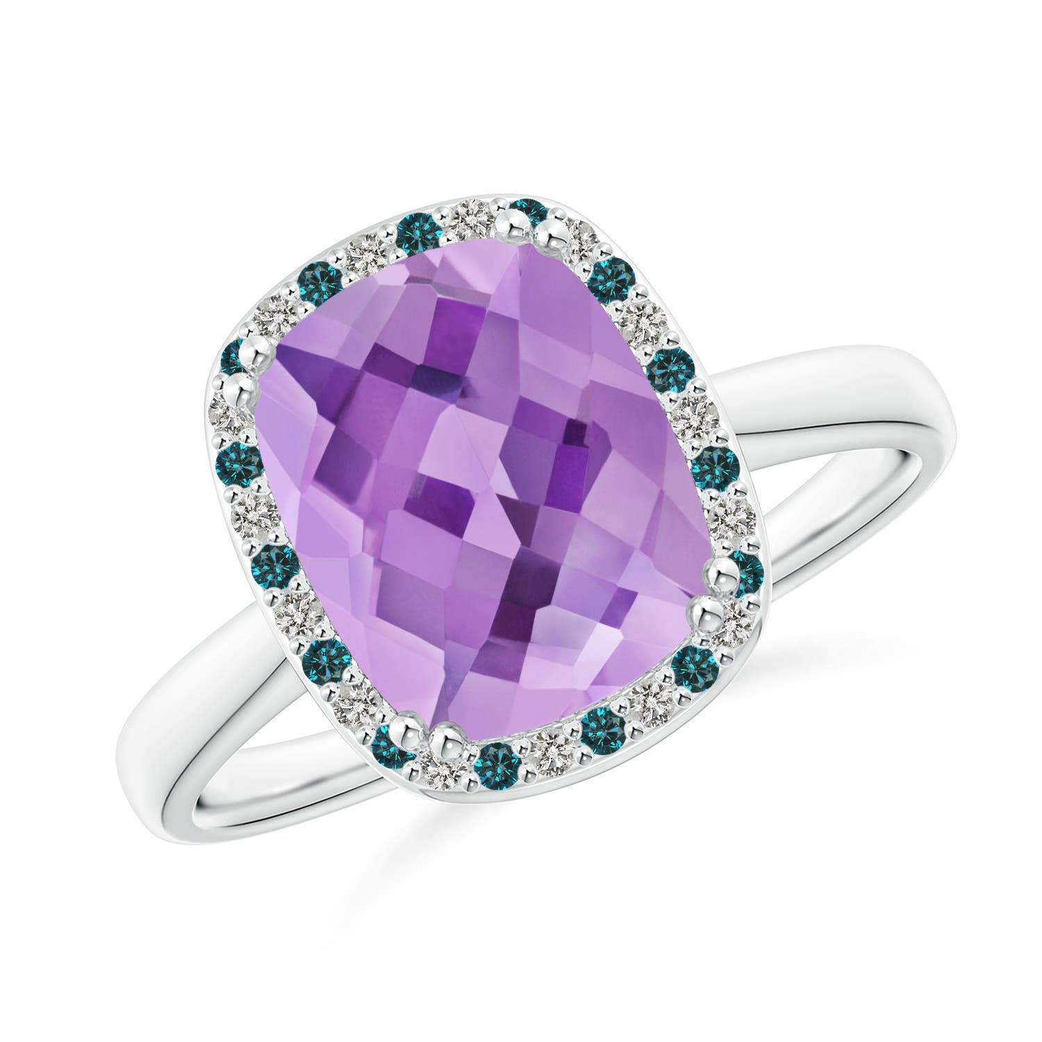 A - Amethyst / 3.14 CT / 14 KT White Gold