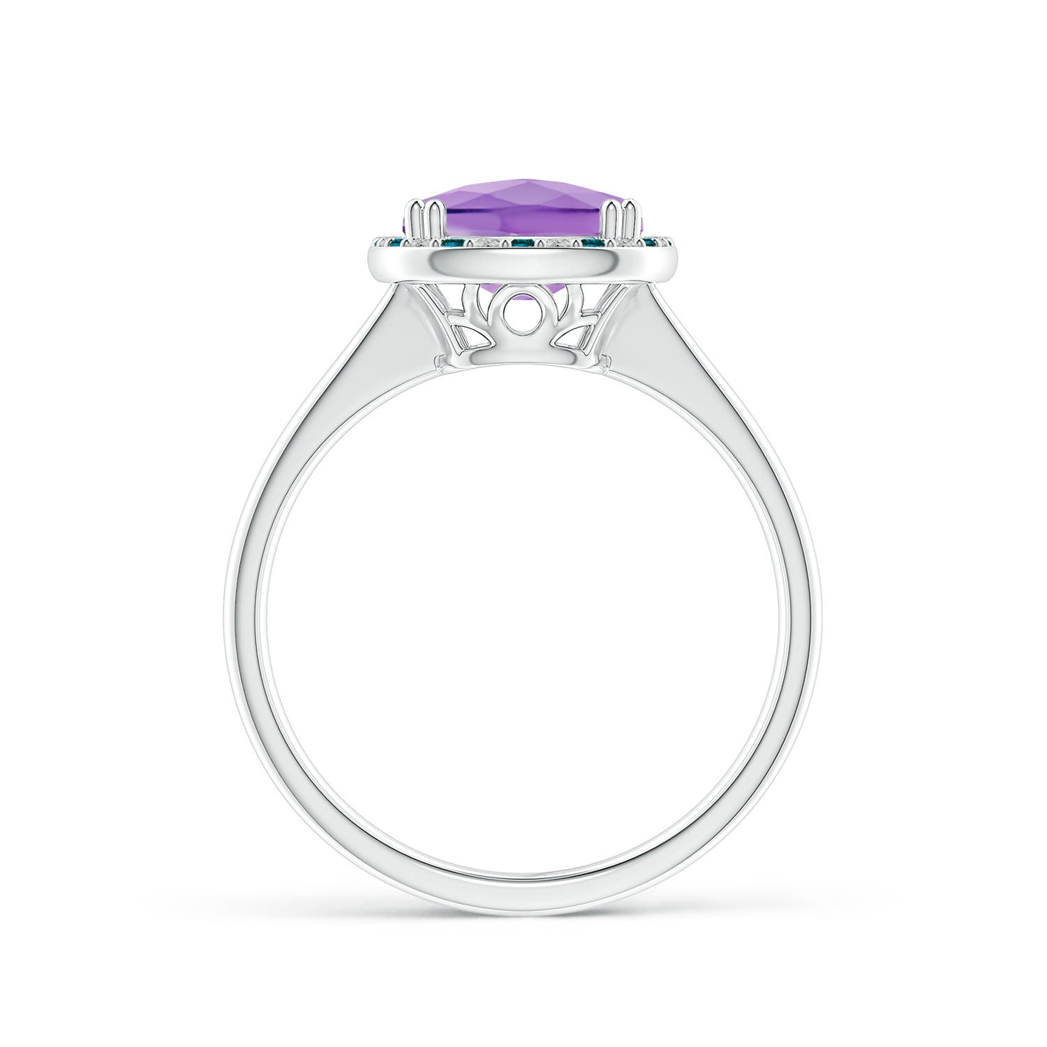 A - Amethyst / 3.14 CT / 14 KT White Gold