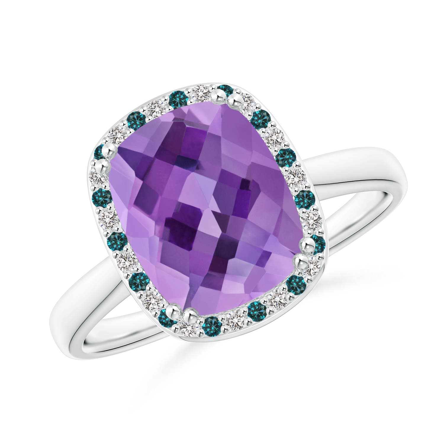 AA - Amethyst / 3.14 CT / 14 KT White Gold