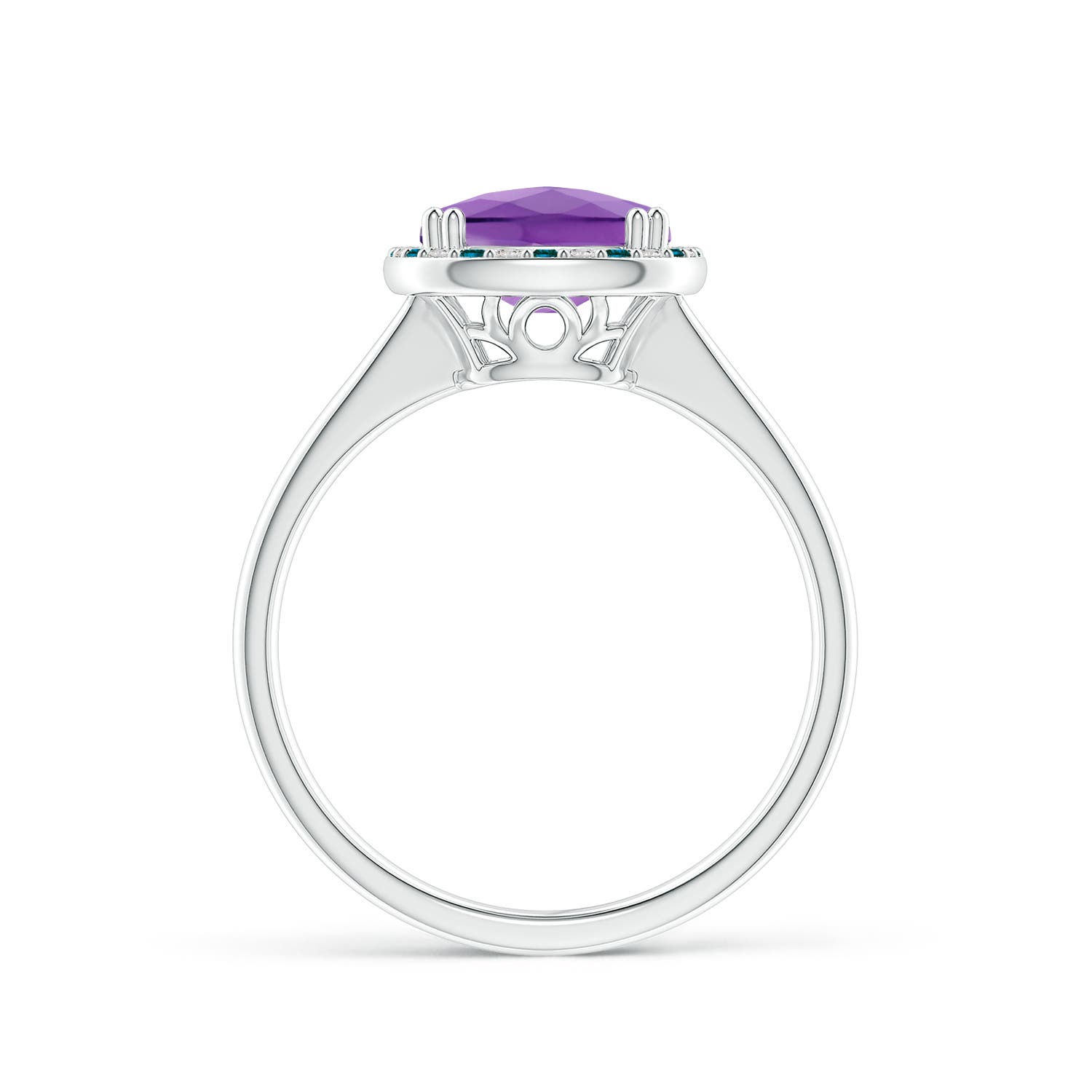 AA - Amethyst / 3.14 CT / 14 KT White Gold