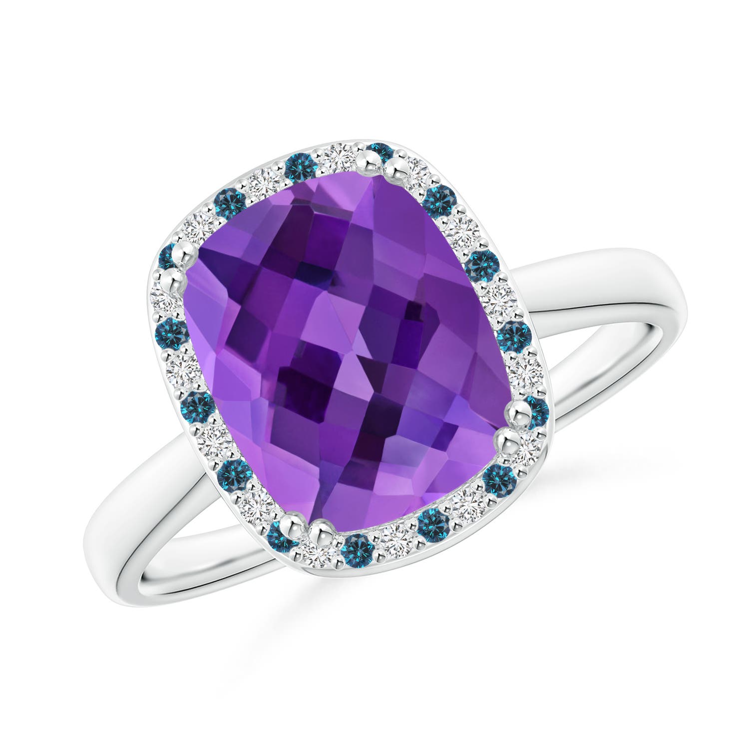 AAA - Amethyst / 3.14 CT / 14 KT White Gold