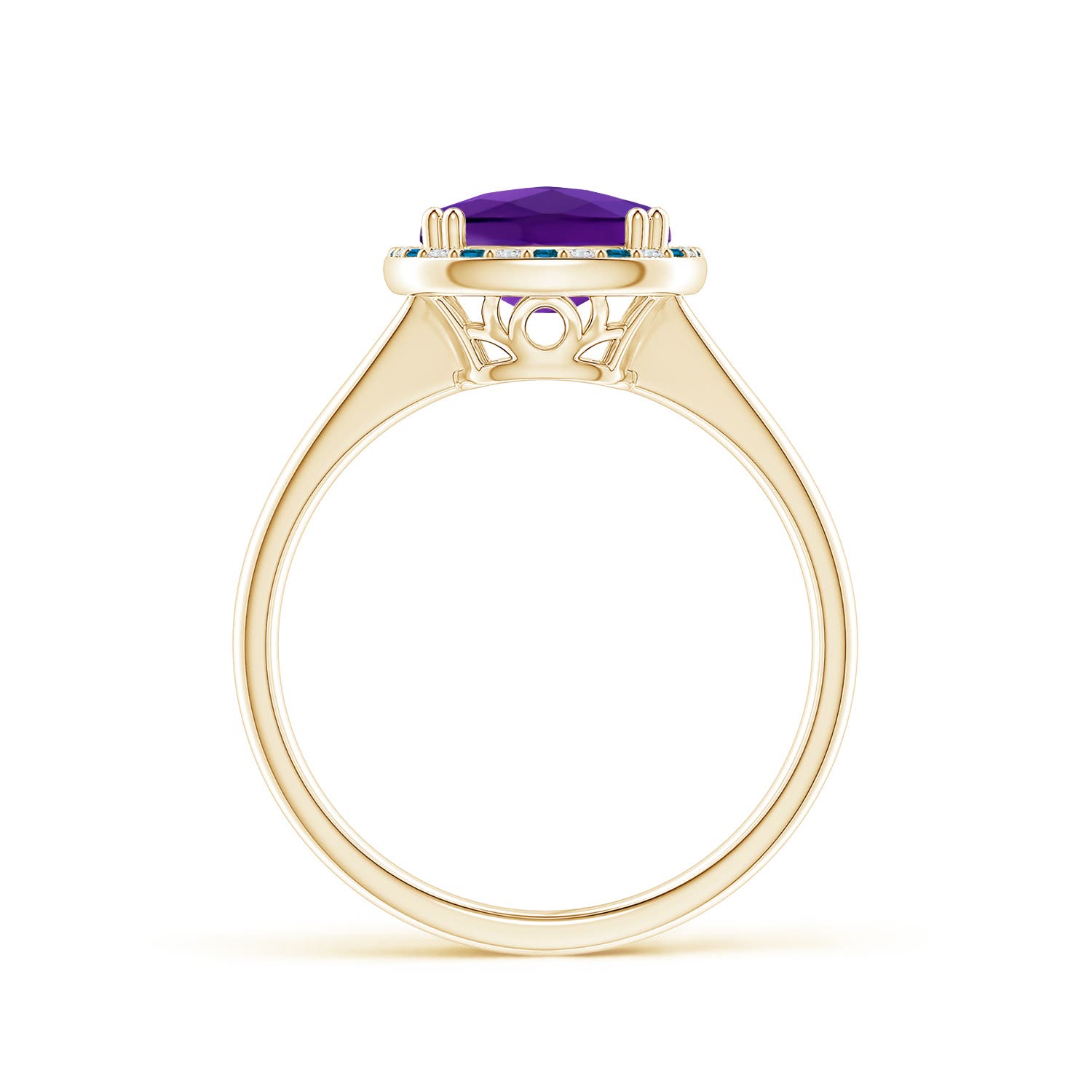 AAAA - Amethyst / 3.14 CT / 14 KT Yellow Gold