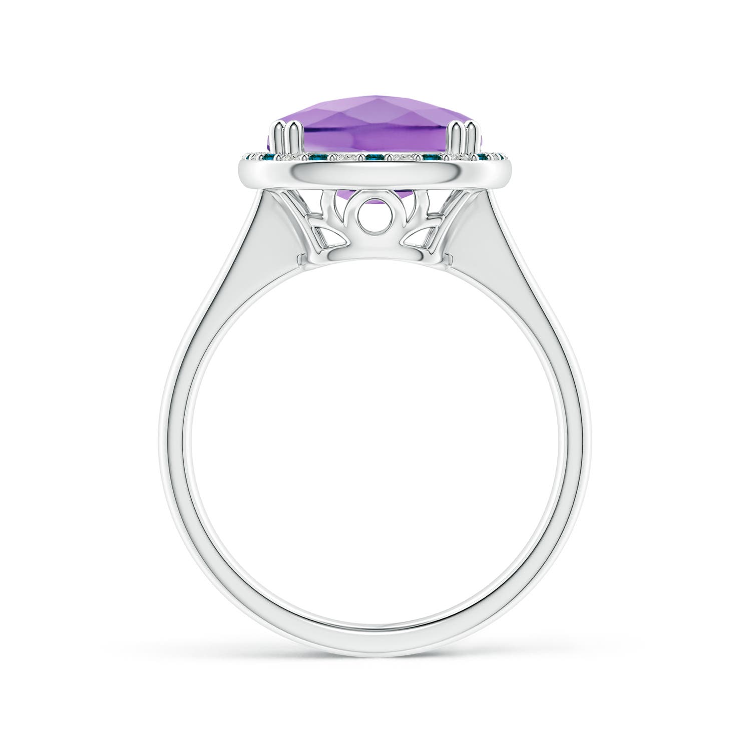 A - Amethyst / 4.59 CT / 14 KT White Gold