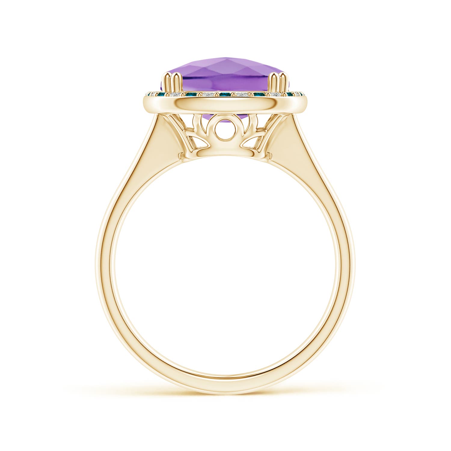 A - Amethyst / 4.59 CT / 14 KT Yellow Gold