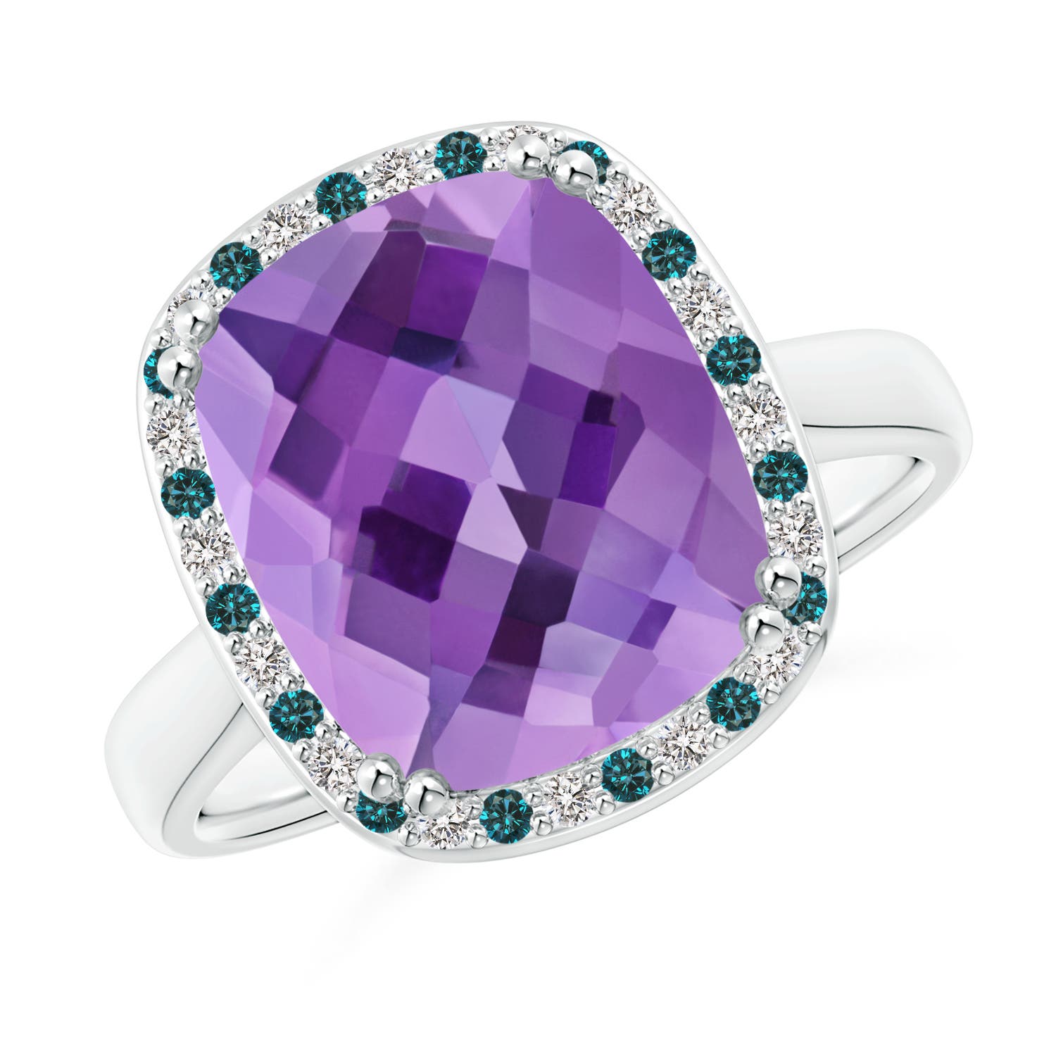 AA - Amethyst / 4.59 CT / 14 KT White Gold