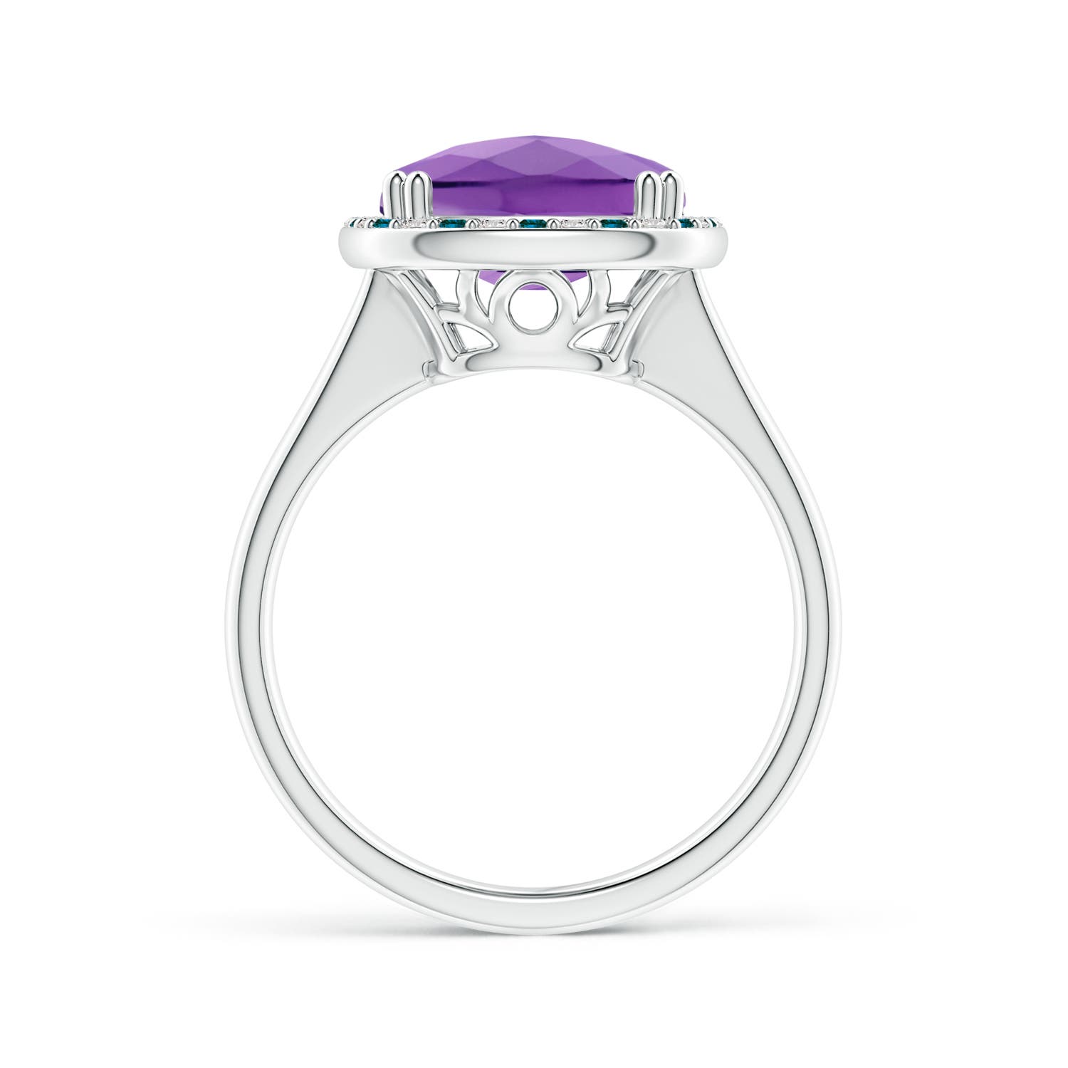 AA - Amethyst / 4.59 CT / 14 KT White Gold