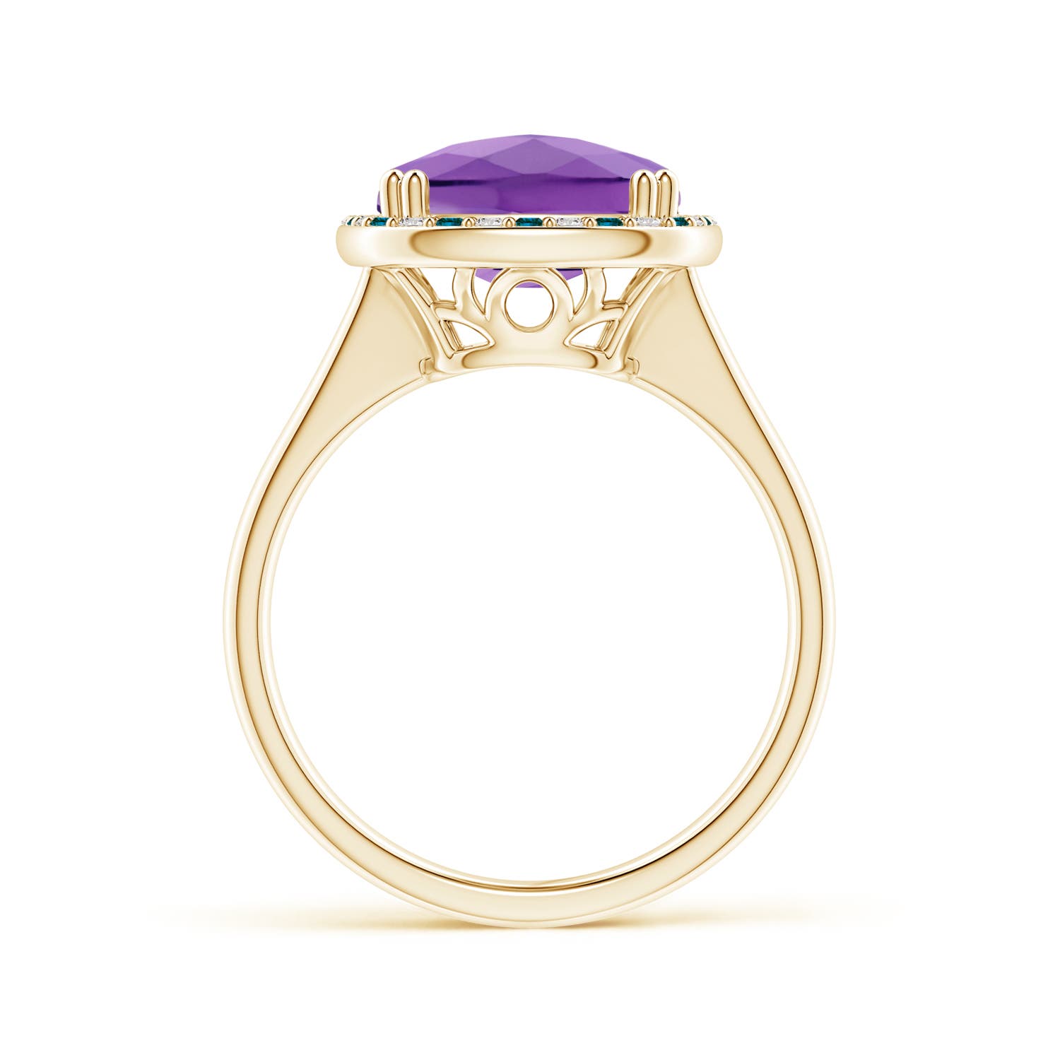 AA - Amethyst / 4.59 CT / 14 KT Yellow Gold