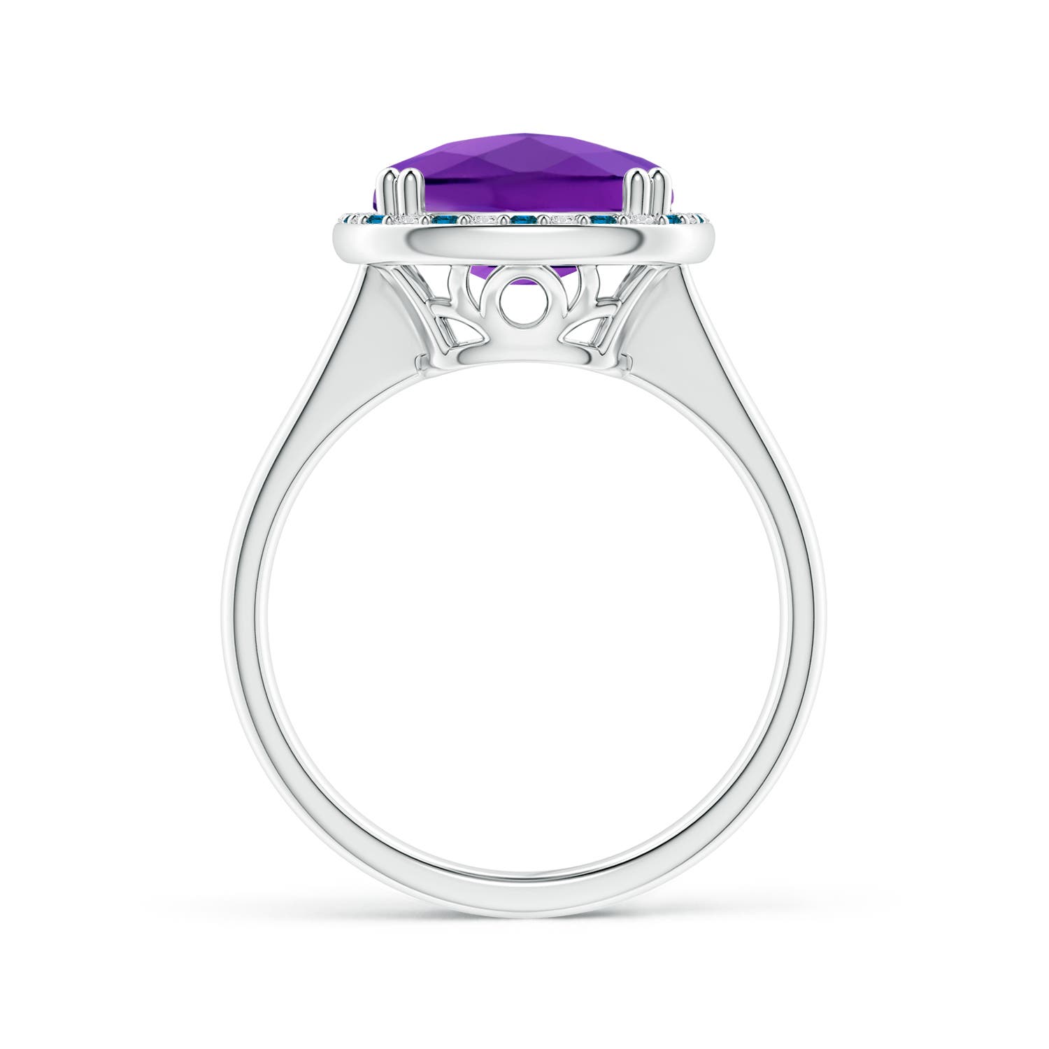 AAA - Amethyst / 4.59 CT / 14 KT White Gold