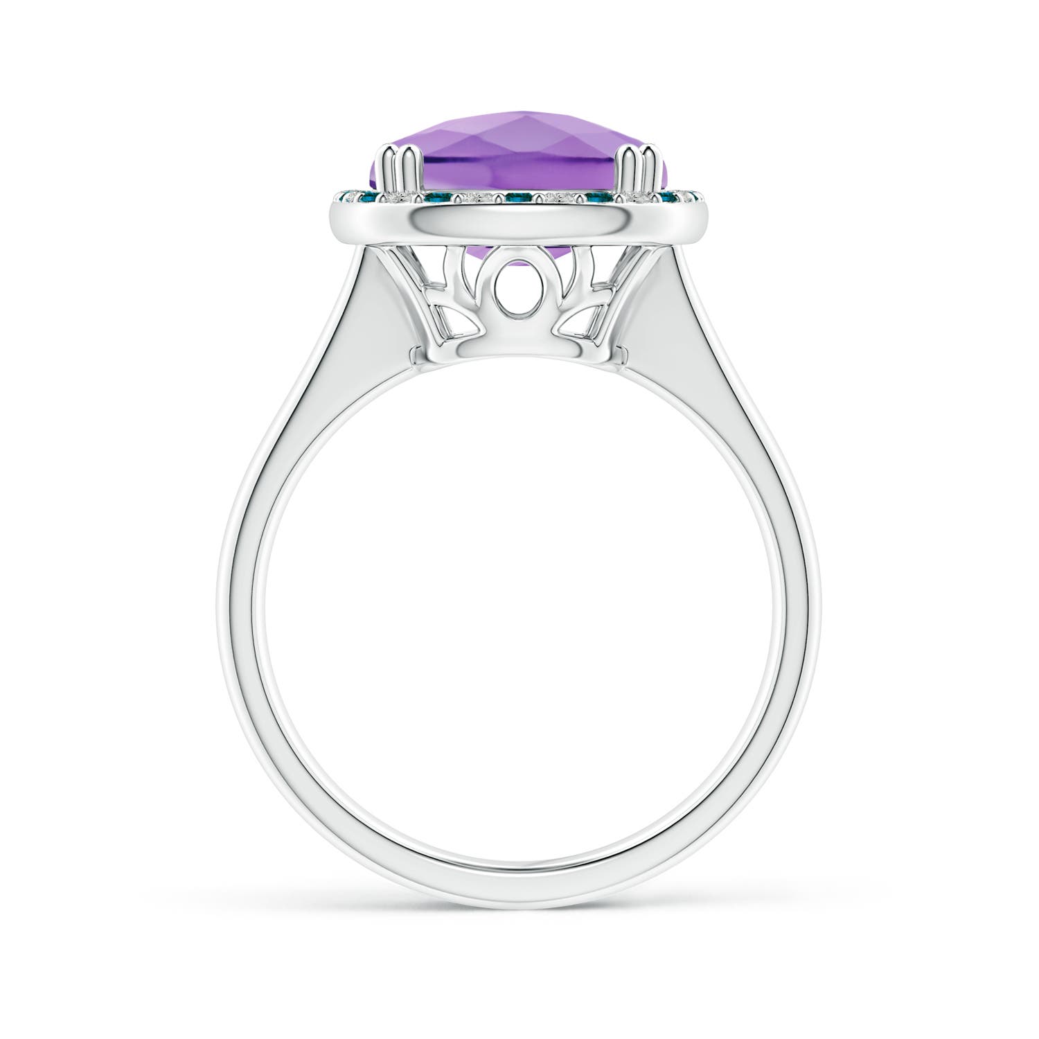 A - Amethyst / 6.27 CT / 14 KT White Gold